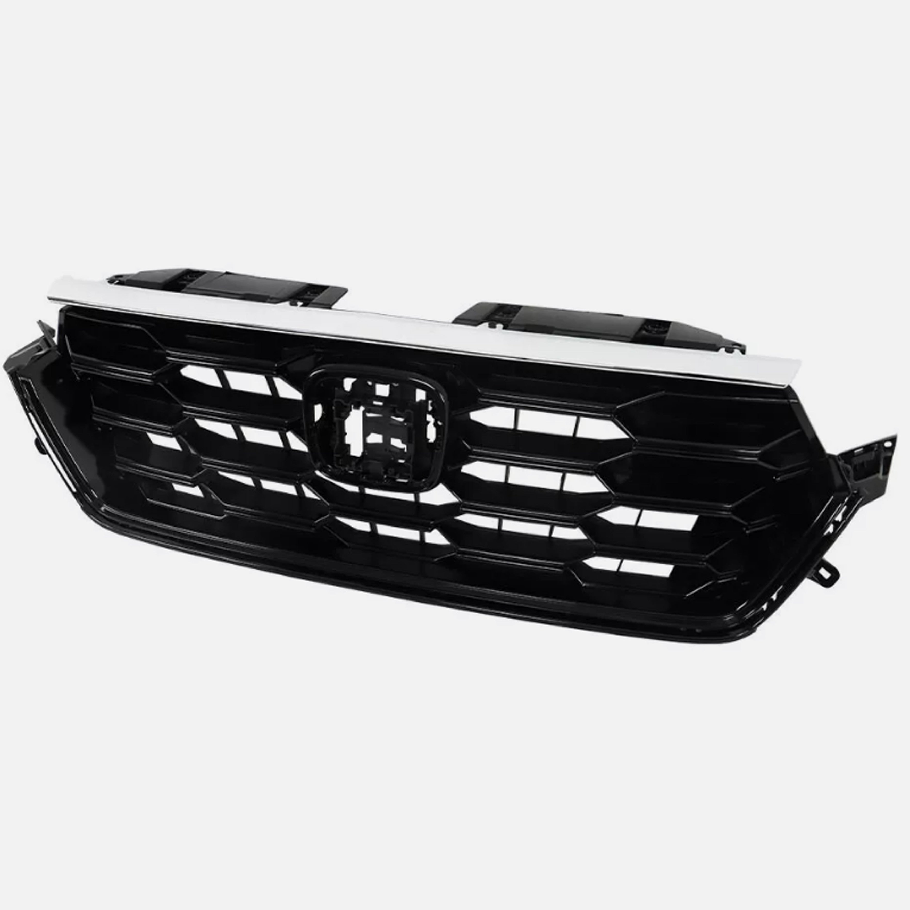For 2023 2024 2025 Honda CRV CR-V Front Upper Bumper Grille Mesh Assembly Gloss Black
