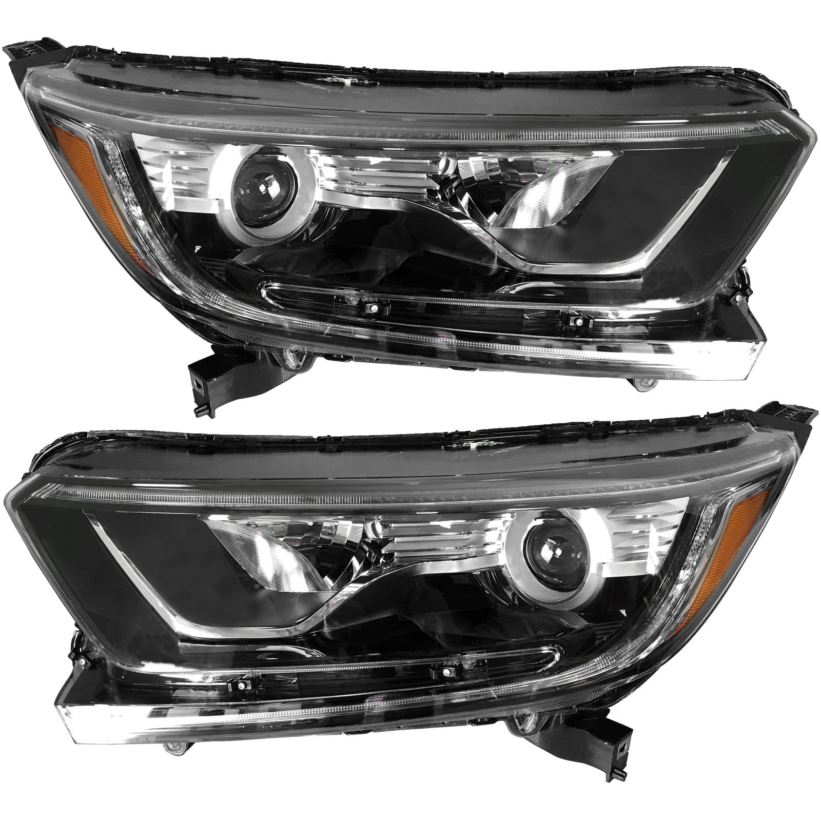 For 2017 2018 2019 2020 2021 2022 Honda CRV CR-V Headlight Assembly Halogen Left Right Pair