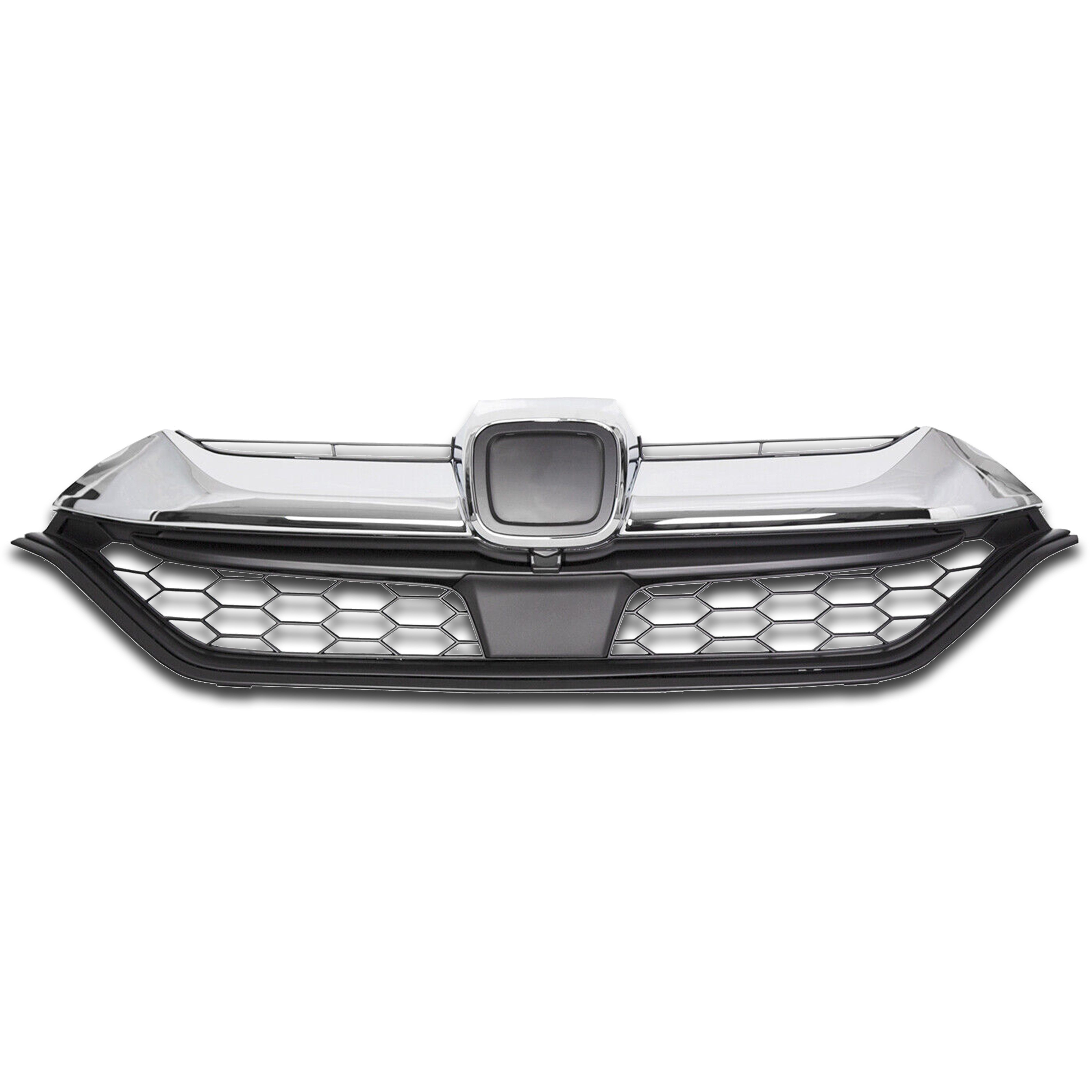 For 2017 2018 2019 Honda CRV CR-V Front Bumper Upper Grille Grill Assembly Chrome ABS 71121TLAA00
