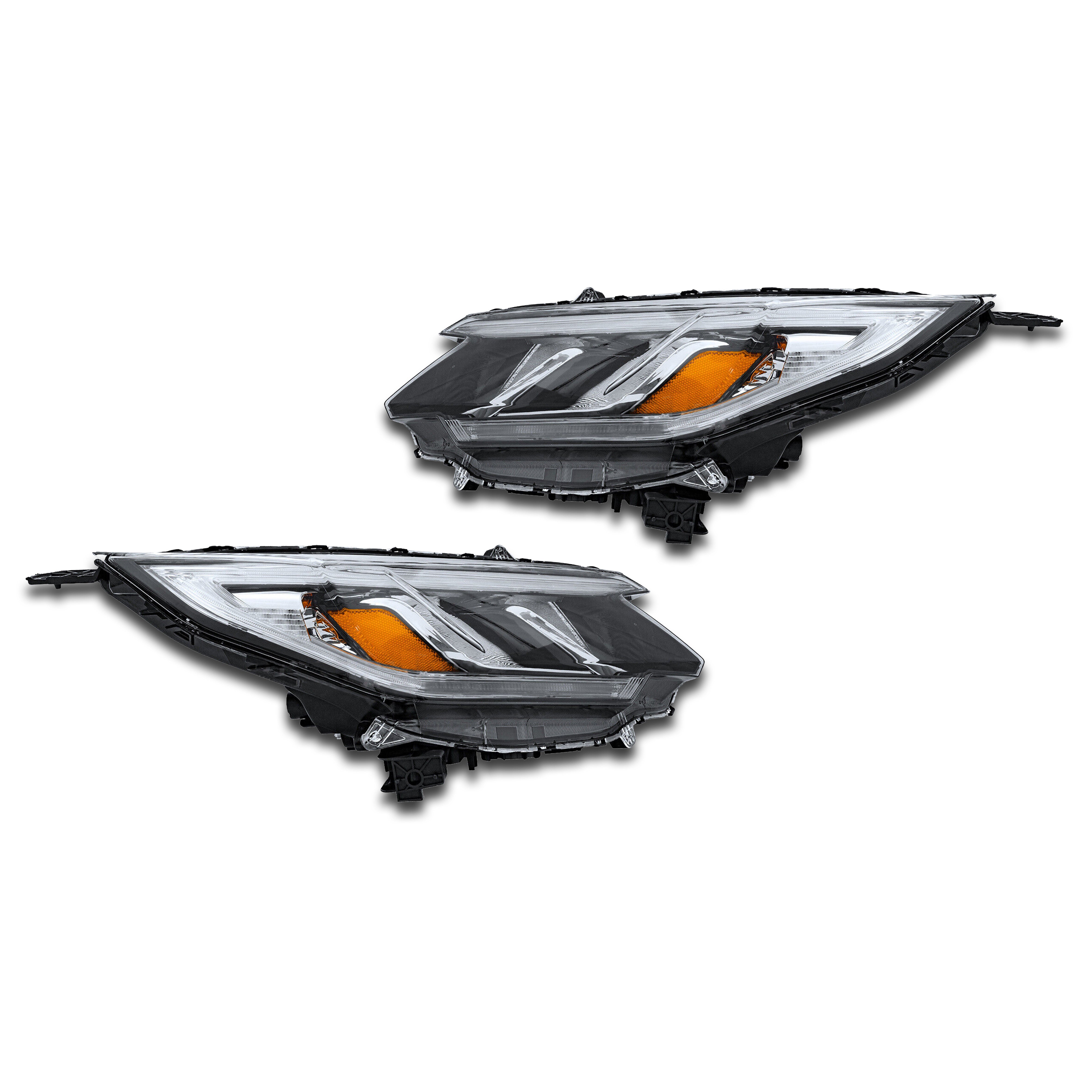 For 2015 2016 Honda CRV CR-V EX-L EX SE Headlight Headlamp Halogen w/ LED DRL Driver Passenger Left Right LH RH Side Set Pair 2Pcs 33150T1WA01 33100T1WA01
