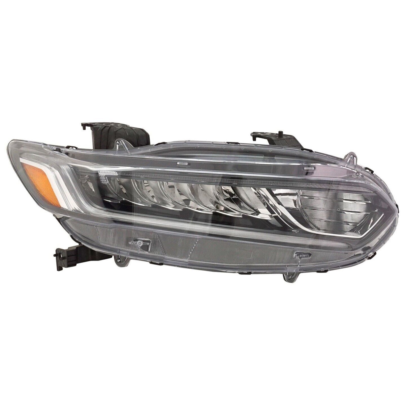 For 2018 2019 2020 Honda Accord Headlight Assembly Halogen with LED Passenger Side
