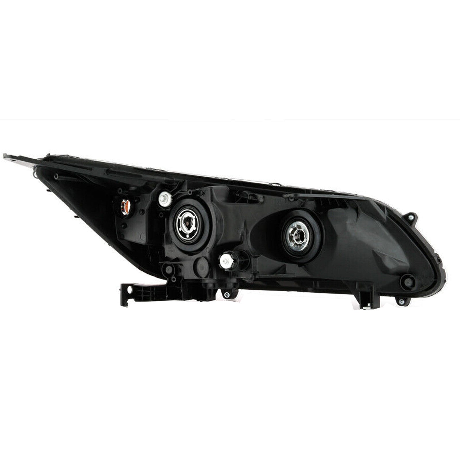 For 2013 2014 2015 Honda Accord Sedan Headlight Assembly Halogen Black & Chrome Passenger Side
