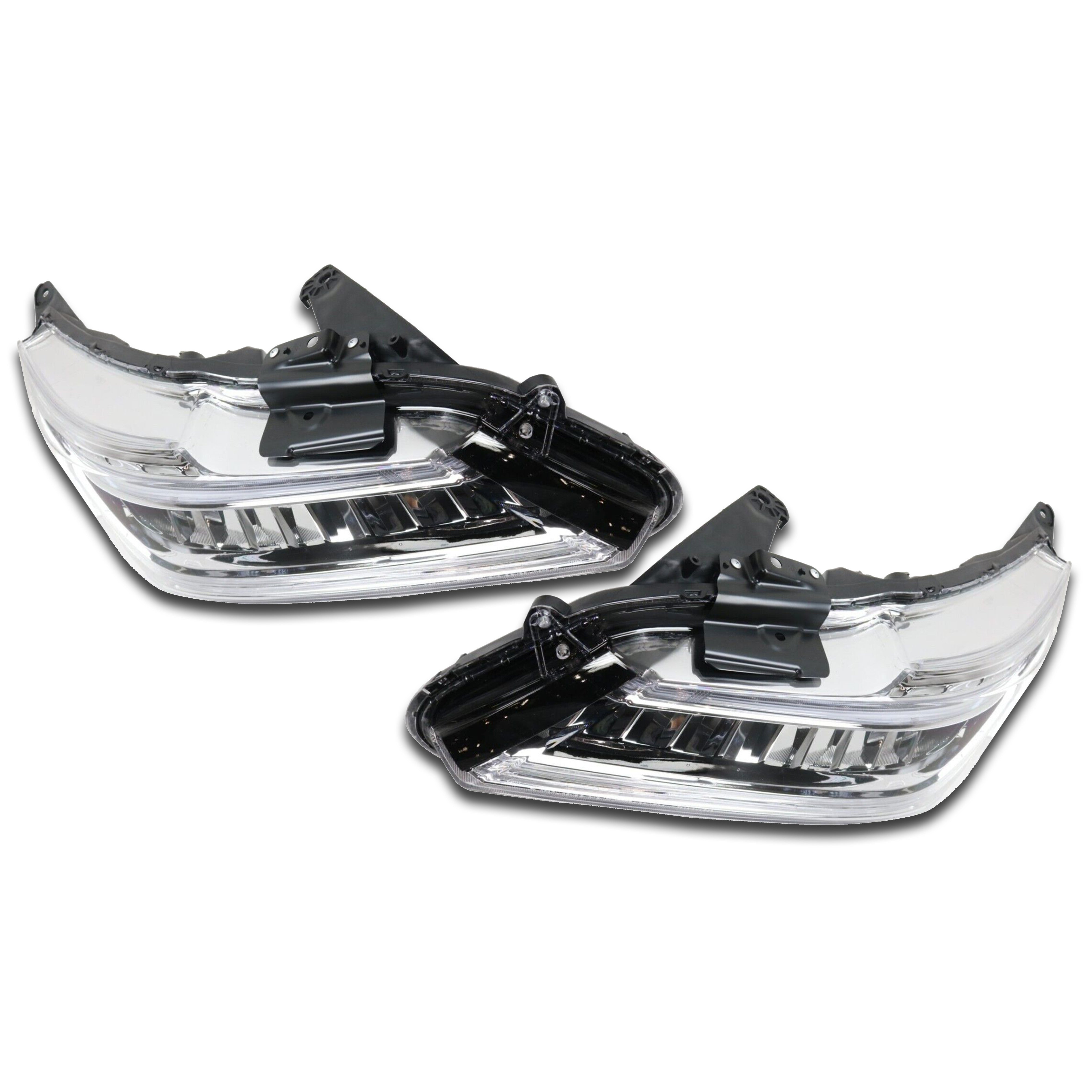For 2016 2017 Honda Accord Sedan Full LED Headlight Headlamp Assembly Chrome Left Right Driver Passenger Side LH RH Set Pair 2Pcs 33150T2AA32 33100T2AA32
