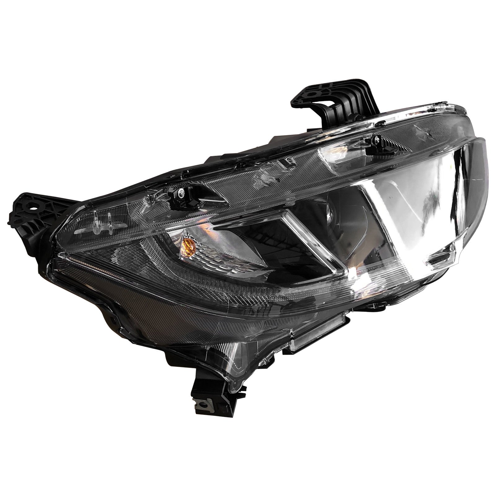 For 2016 2017 2018 2019 2020 2021 Honda Civic Black Headlight Headlamp Halogen LED Right Passenger Side RH