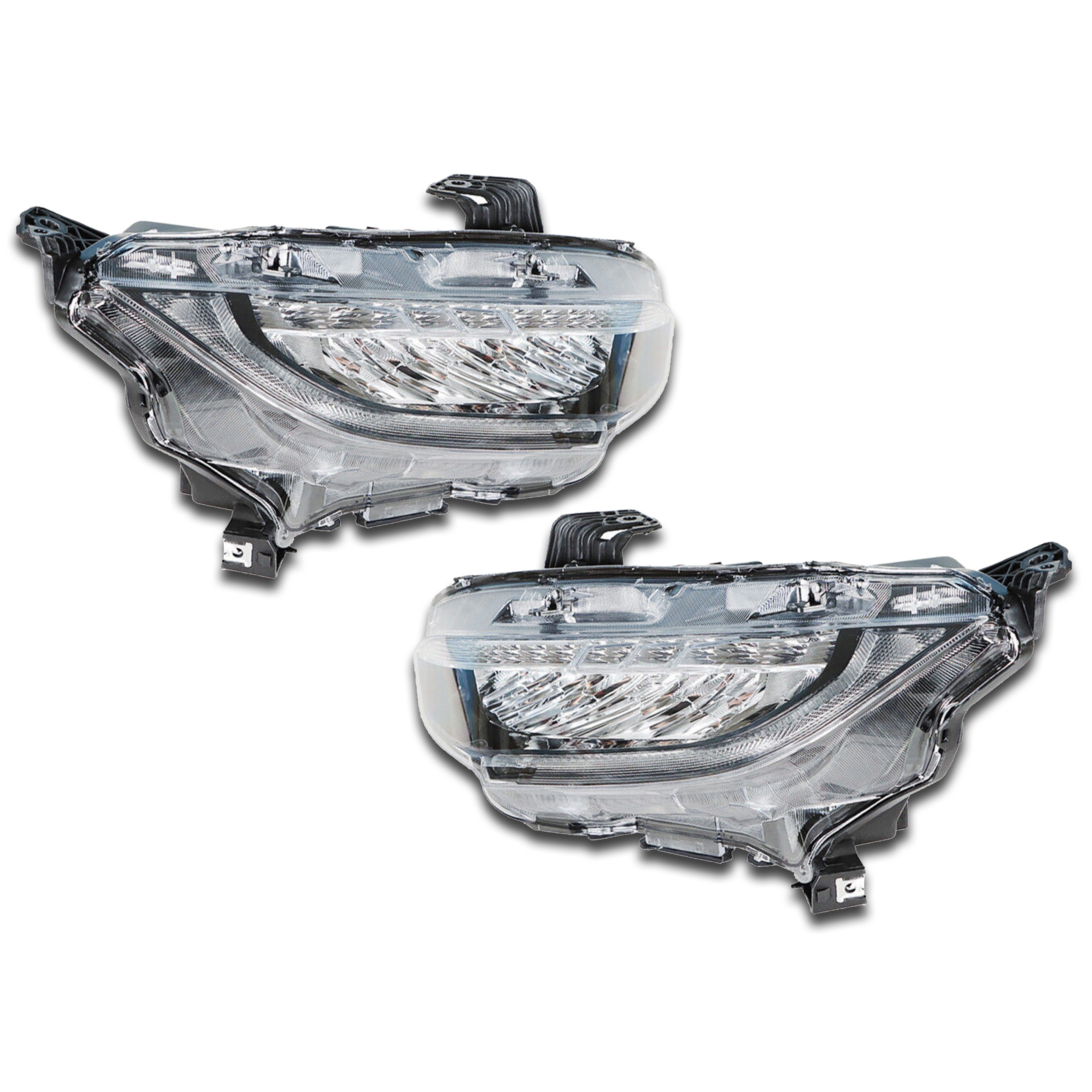 For 2016 2017 2018 2019 2020 2021 Honda Civic Touring Headlight Headlamp Assembly Full LED Left Right Driver Passenger Side LH RH Pair Set 2Pcs 33150TBAA11 33100TBAA11