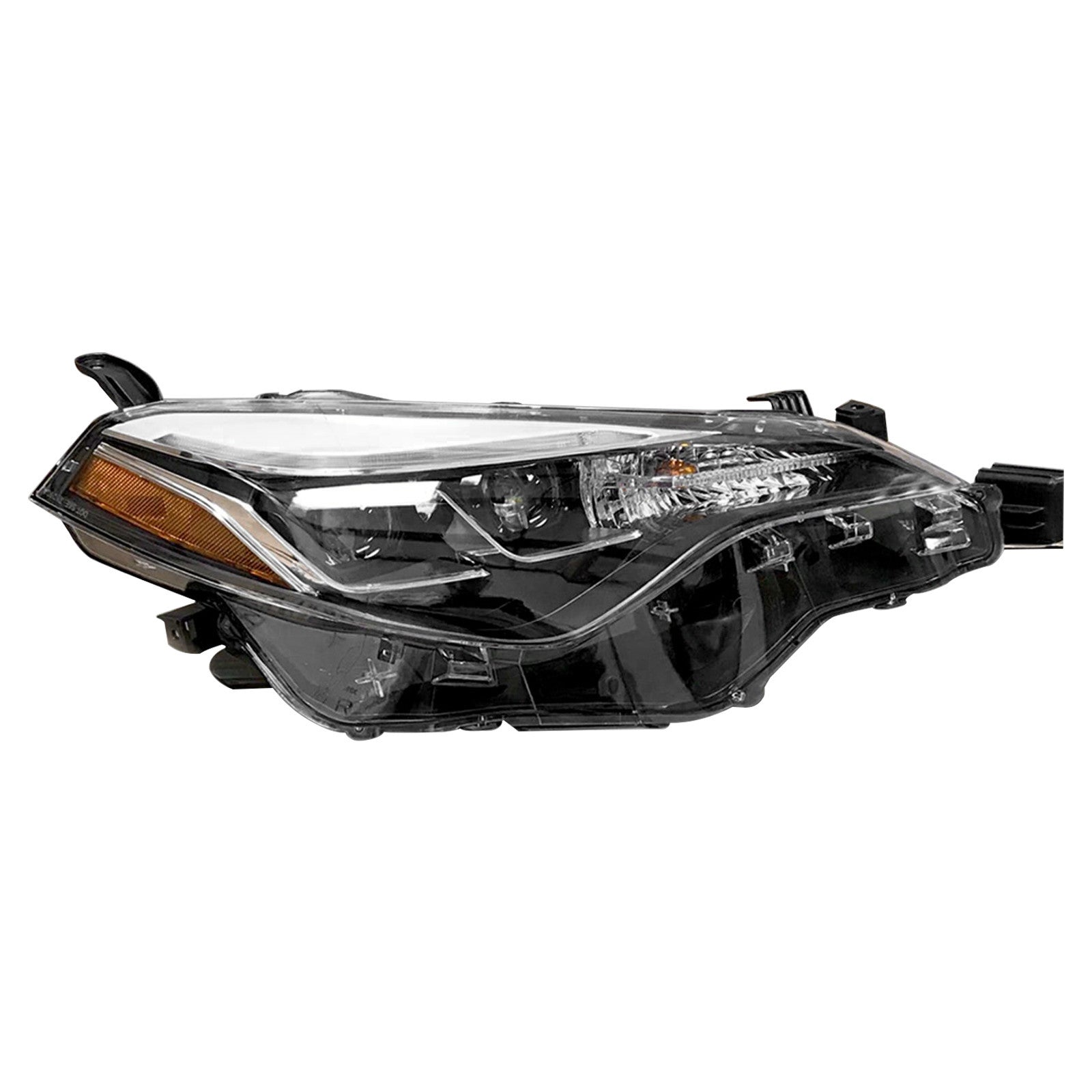 For 2017 2018 2019 Toyota Corolla SE XLE XSE Headlight Assembly Halogen with Dual LED Left Right Pair