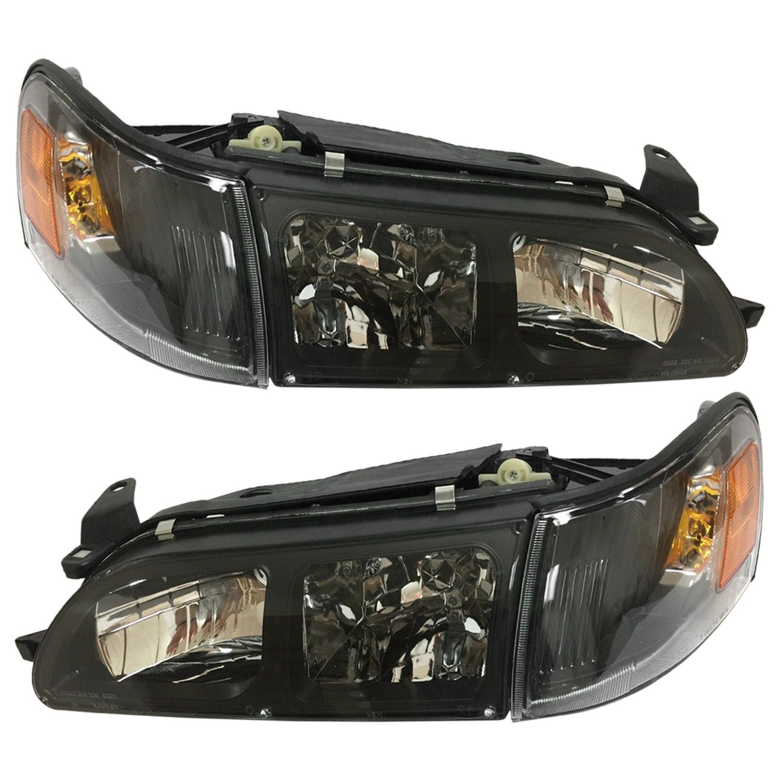 For 1993 1994 1995 1996 1997 Toyota Corolla Headlights Assembly & Parking Corner Lights Left Right Set 4pcs