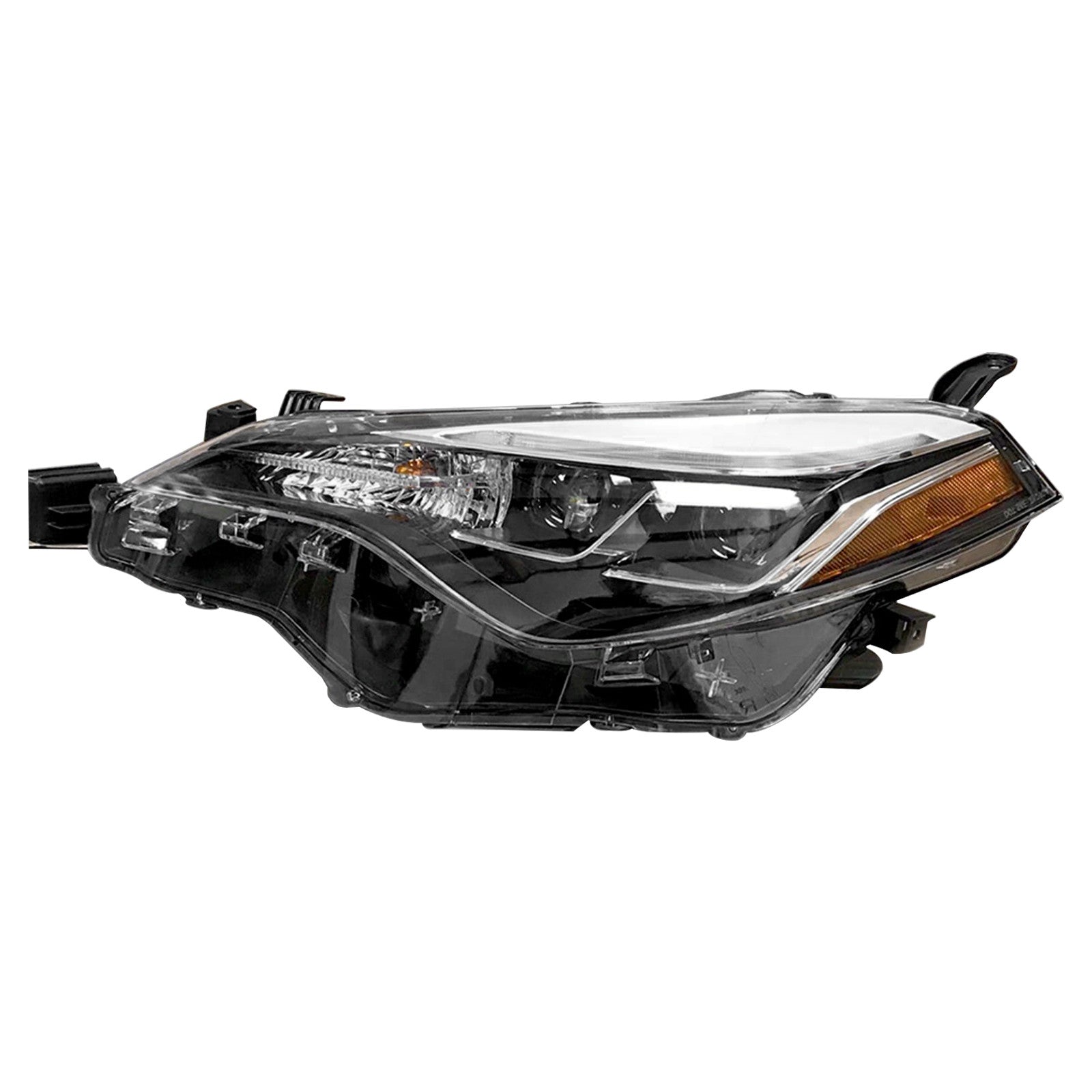 For 2017 2018 2019 Toyota Corolla SE XLE XSE Headlight Assembly Halogen with Dual LED Driver Side