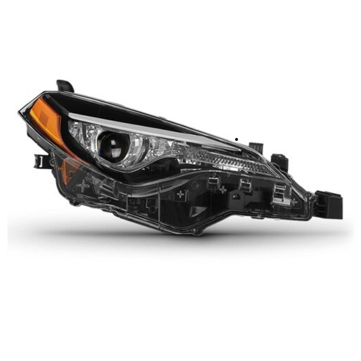 For 2017 2018 2019 Toyota Corolla L LE Headlight Assembly Halogen with LED Daytime Running Lights DRL Passenger Side