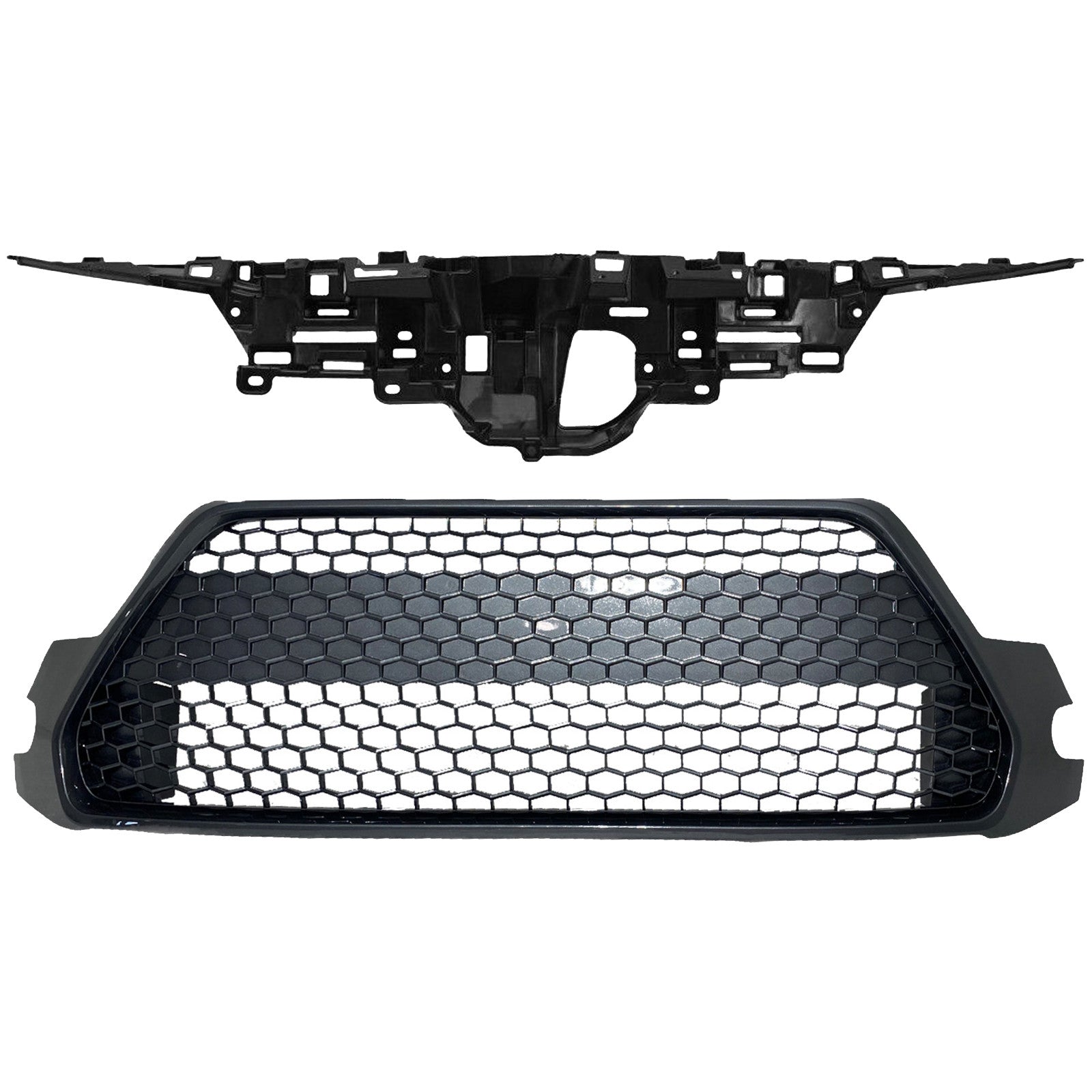 For 2020 2021 2022 Toyota Corolla SE XSE Sedan Upper Radiator Panel & Bumper Grille Assembly 2pcs