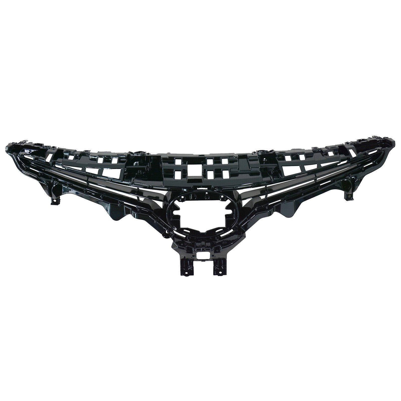 For 2021 2022 2023 2024 Toyota Camry SE XSE Front Upper Bumper Grille Assembly Glossy Black