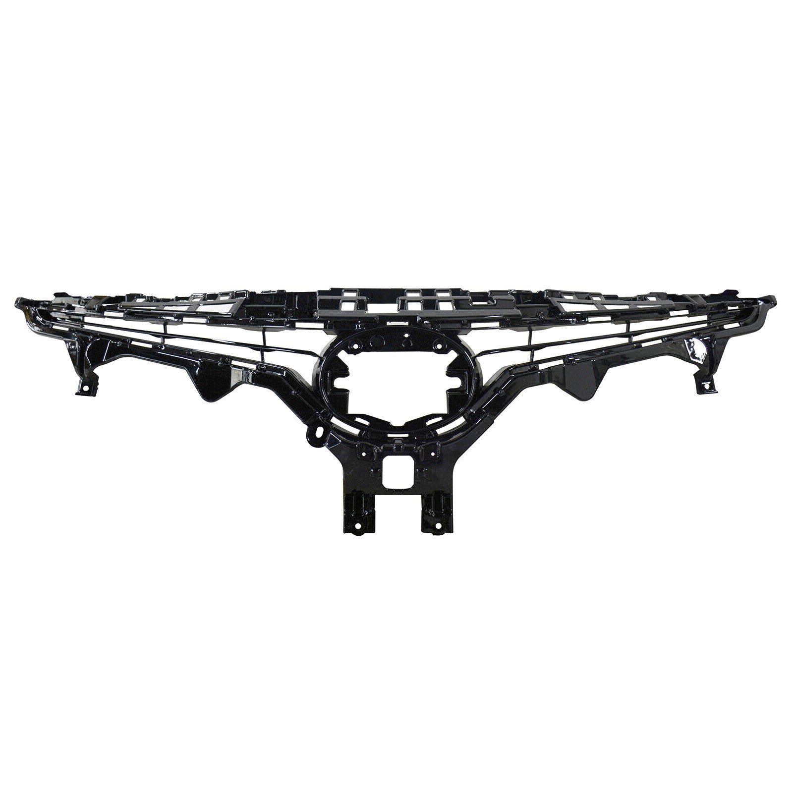 For 2021 2022 2023 2024 Toyota Camry SE XSE Front Upper Bumper Grille Assembly Glossy Black