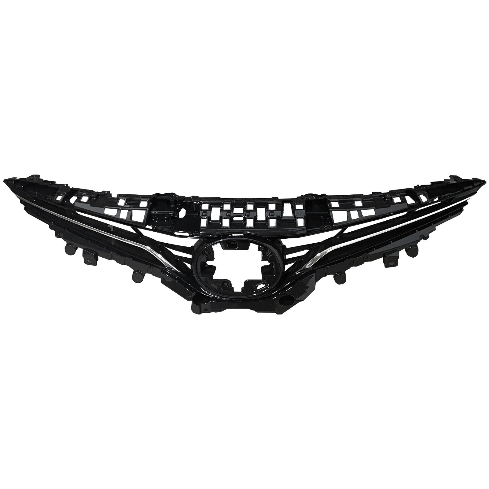 For 2021 2022 2023 2024 Toyota Camry LE XLE Front Upper Bumper Grille Assembly Chrome Trim