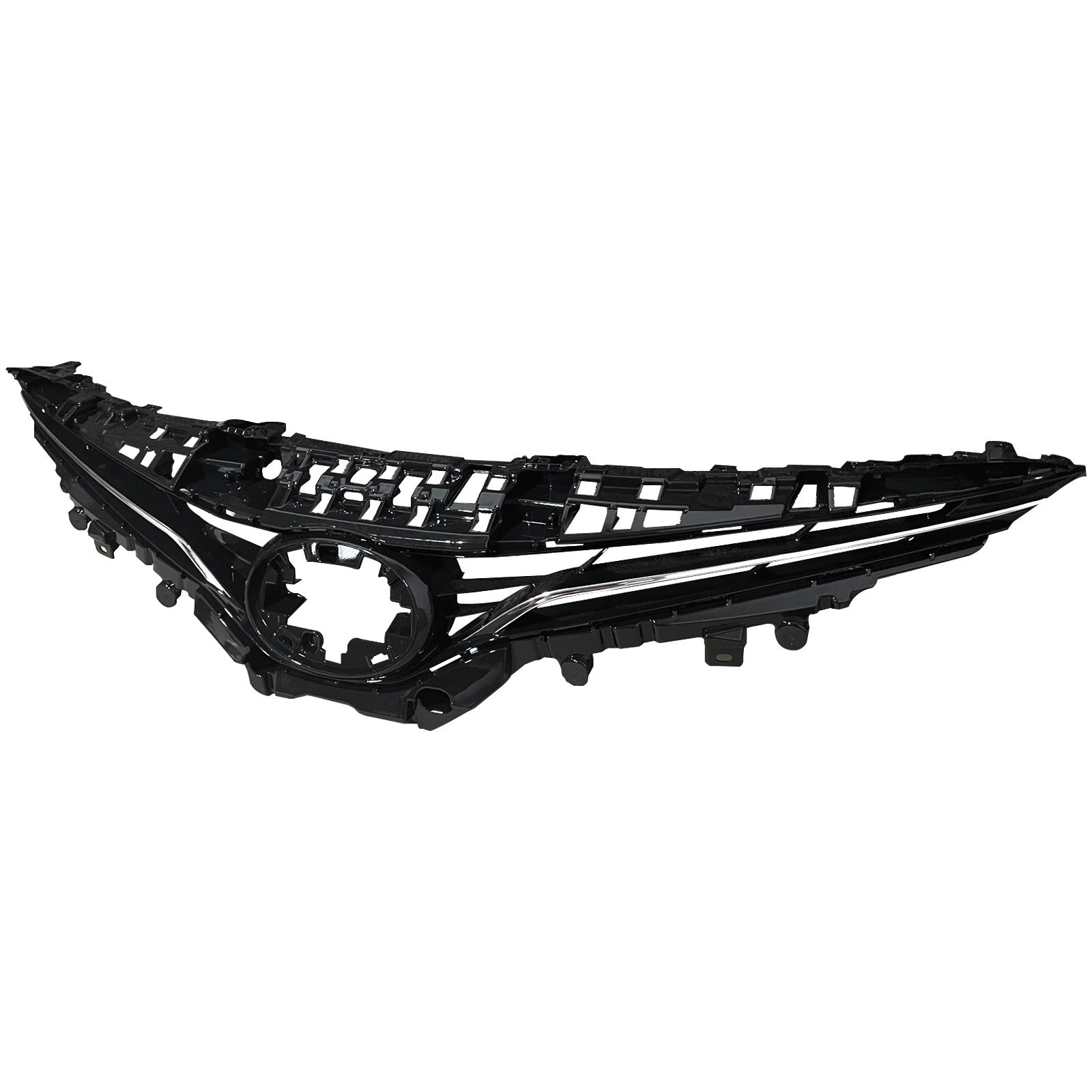 For 2021 2022 2023 2024 Toyota Camry LE XLE Front Upper Bumper Grille Assembly Chrome Trim