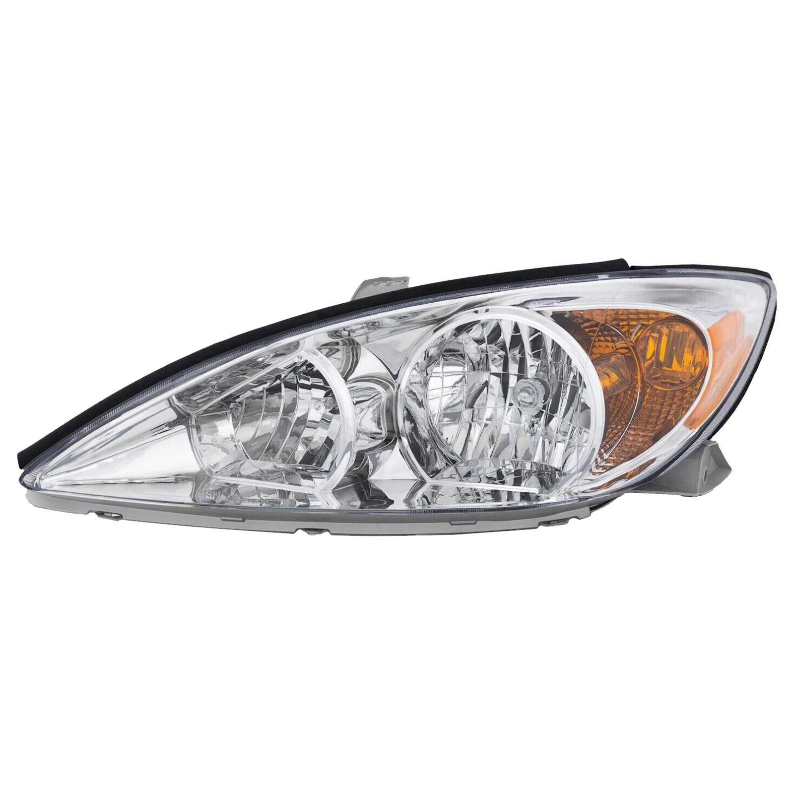 For 2002 2003 2004 Toyota Camry LE XLE Halogen Headlight Headlamp Assembly Chrome Housing Driver Side