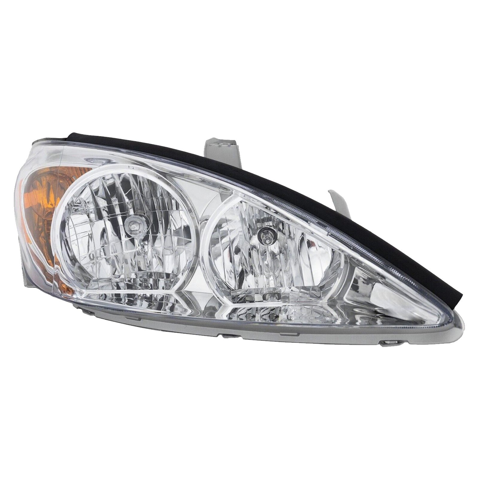 For 2002 2003 2004 Toyota Camry LE XLE Halogen Headlight Headlamp Assembly Chrome Housing Left Right Pair