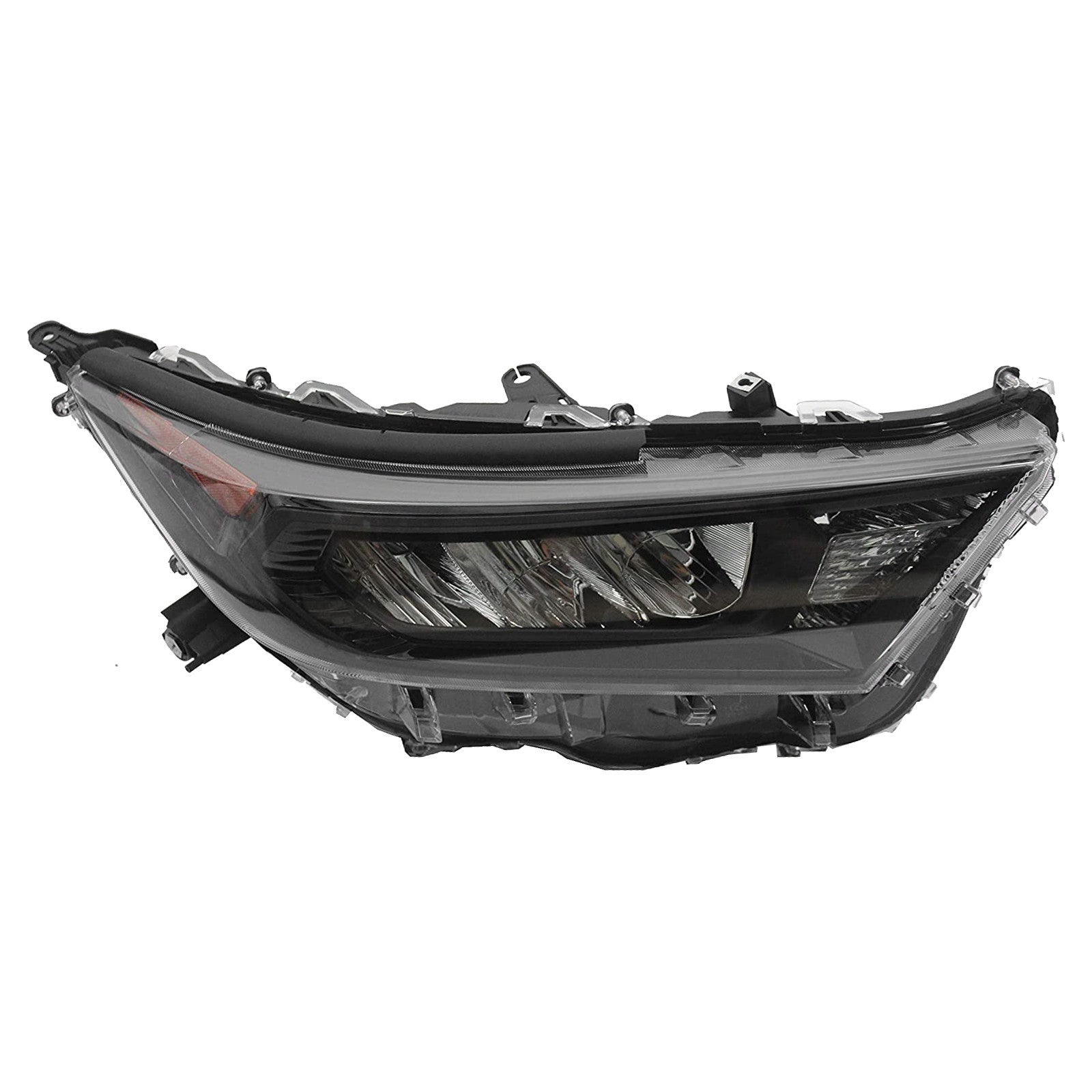 For 2019 2020 2021 Toyota RAV4 LE XLE Headlight Assembly LED with Black Housing Left Right Pair