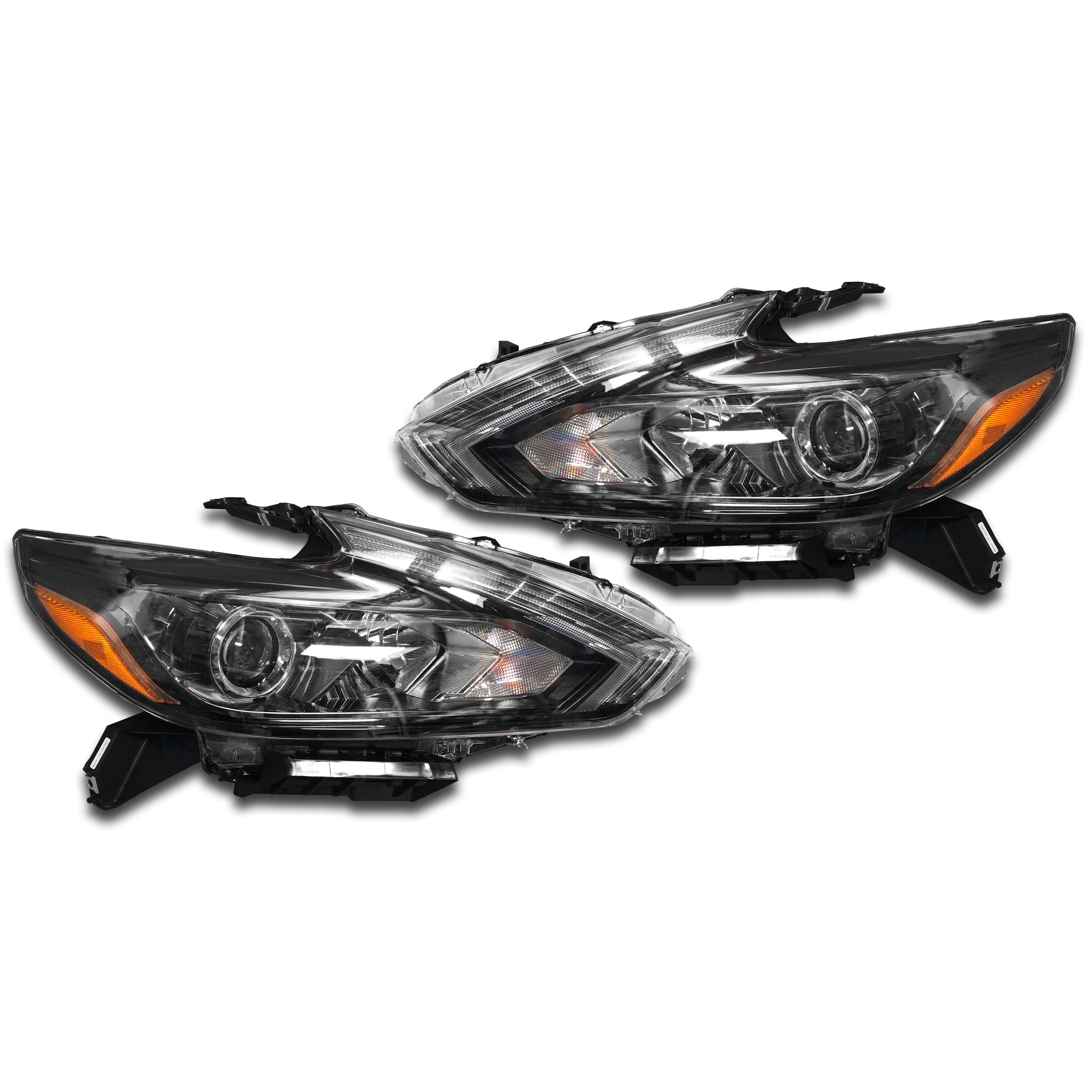 For 2016 2017 2018 Nissan Altima Headlight Assembly Halogen Left Right Pair