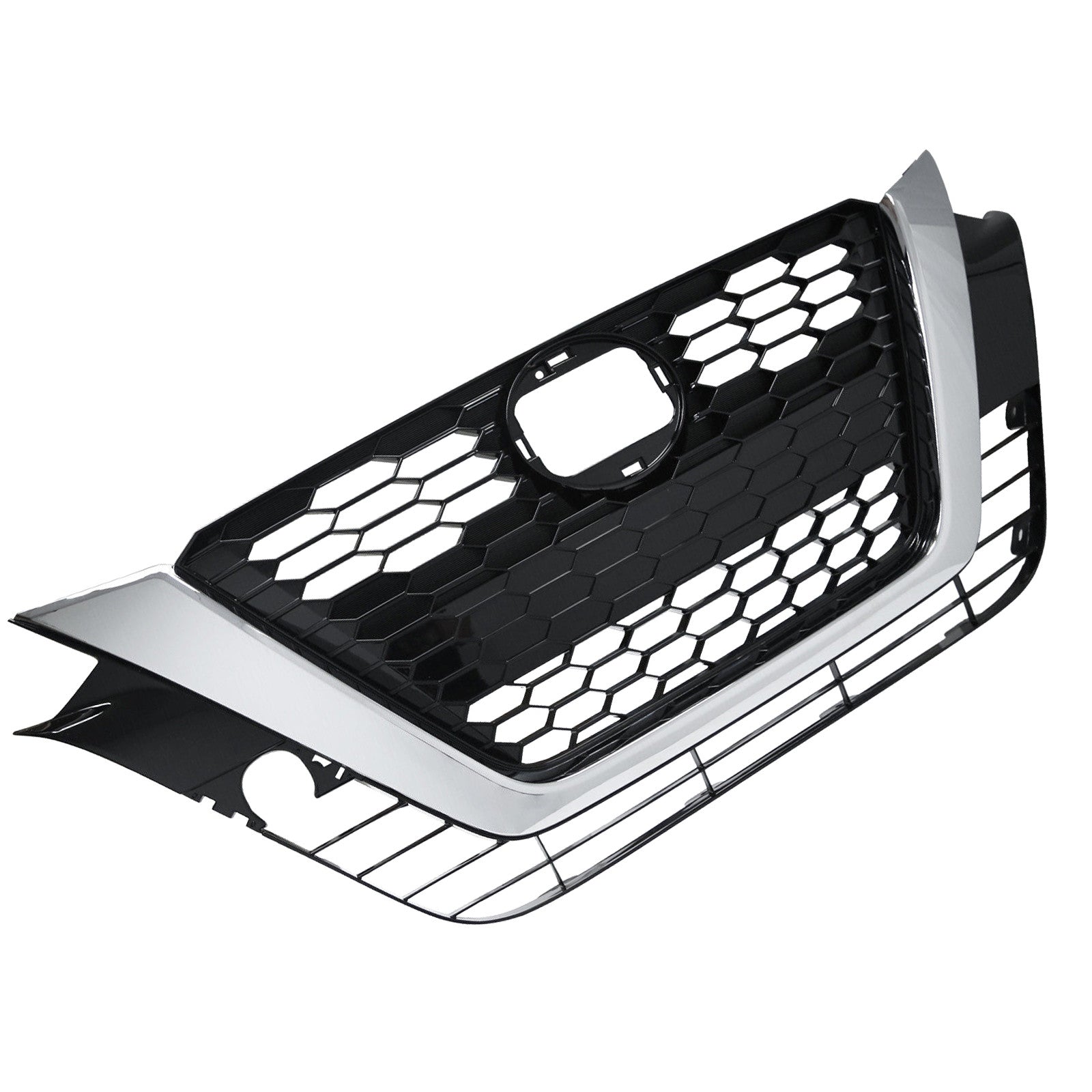 For 2019 2020 2021 2022 Nissan Altima SR Front Upper Bumper Grille Assembly Chrome Black
