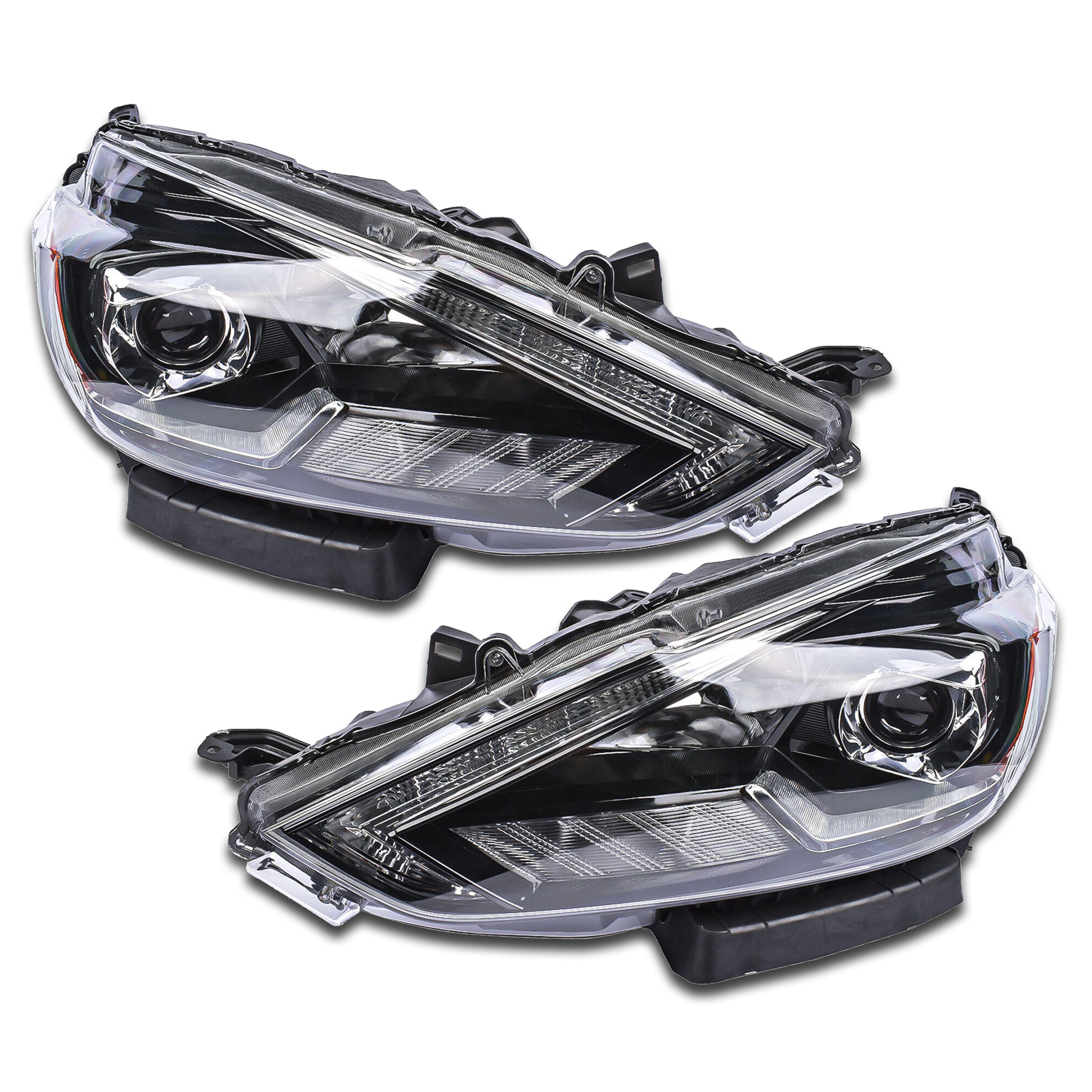 For 2016 2017 2018 2019 Nissan Sentra Front Headlight HeadLamp Assembly LED Projector Left Right Pair