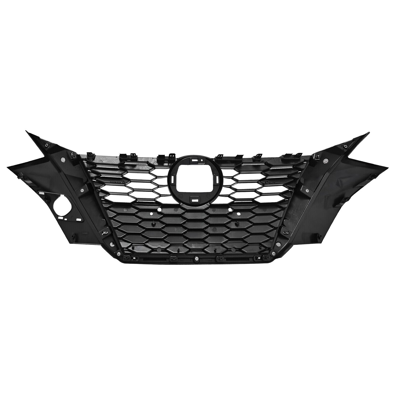 For 2020 2021 2022 2023 Nissan Sentra Front Upper Bumper Grille Assembly Chrome Black