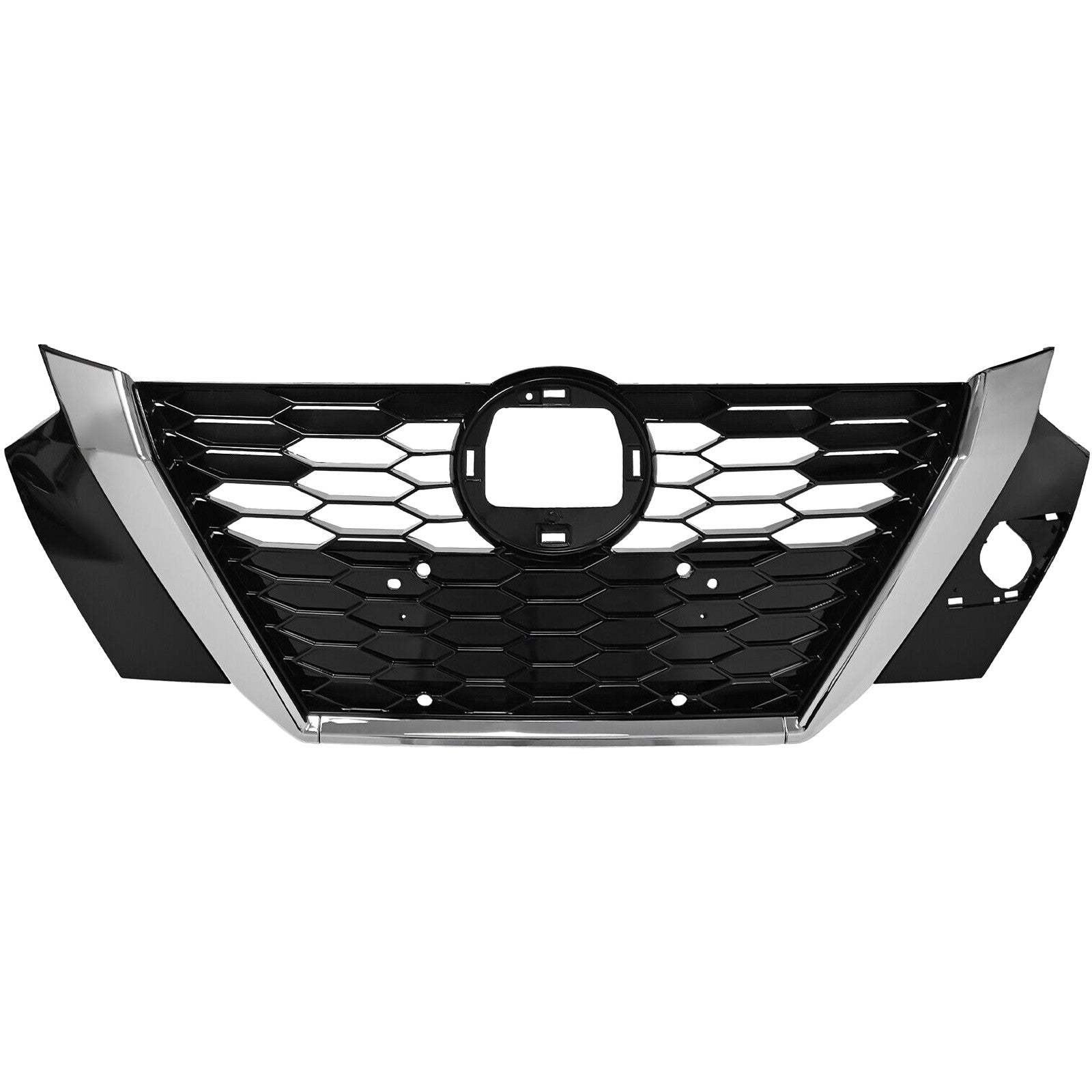 For 2020 2021 2022 2023 Nissan Sentra Front Upper Lower Bumper Grille Assembly Chrome Black