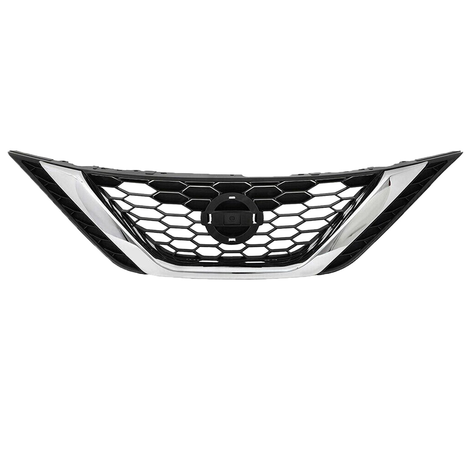 For 2016 2017 2018 2019 Nissan Sentra Front Upper Lower Grilles and Fog Bezels Covers Set