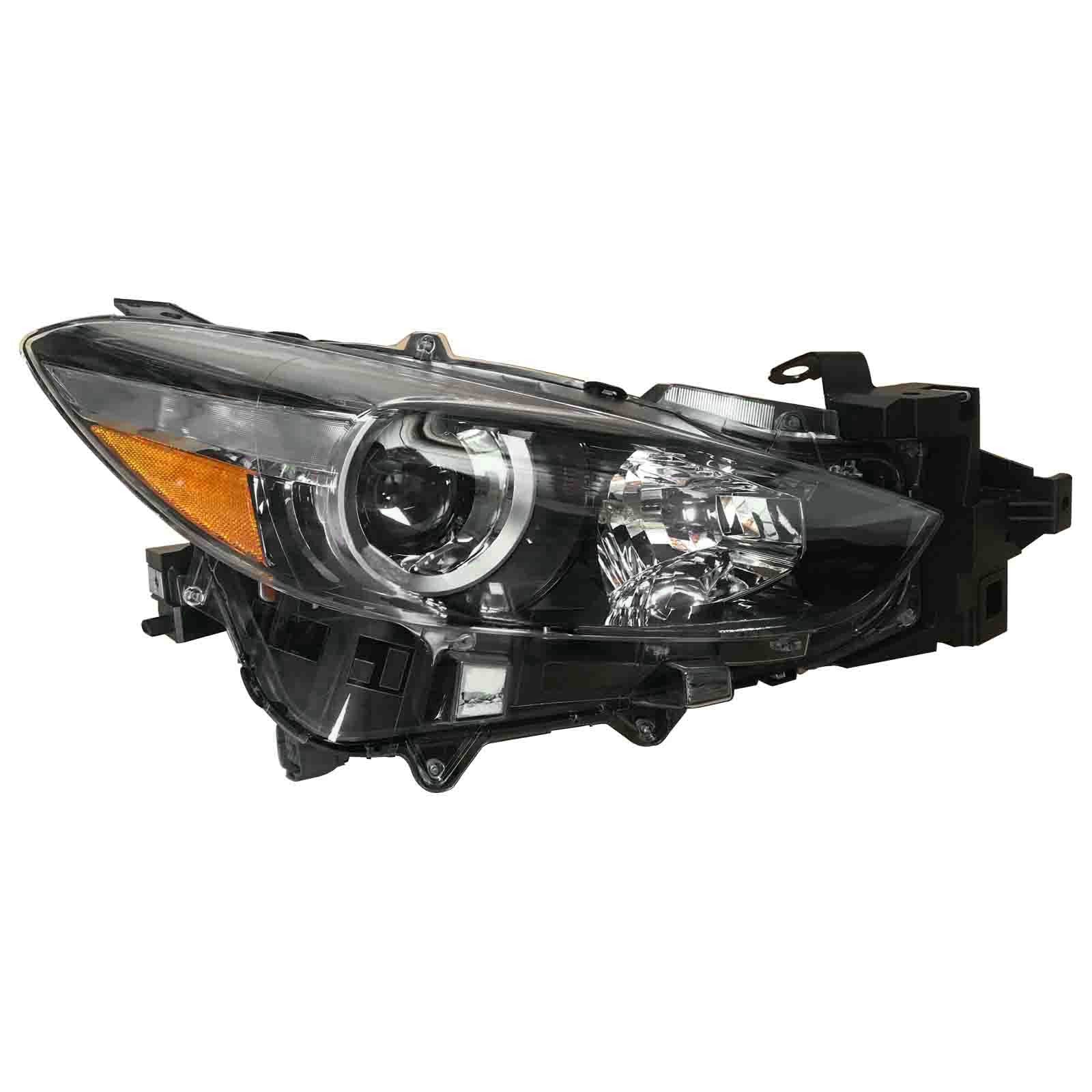 For 2017 2018 Mazda 3 Headlight Assembly Halogen Projector Passenger Side