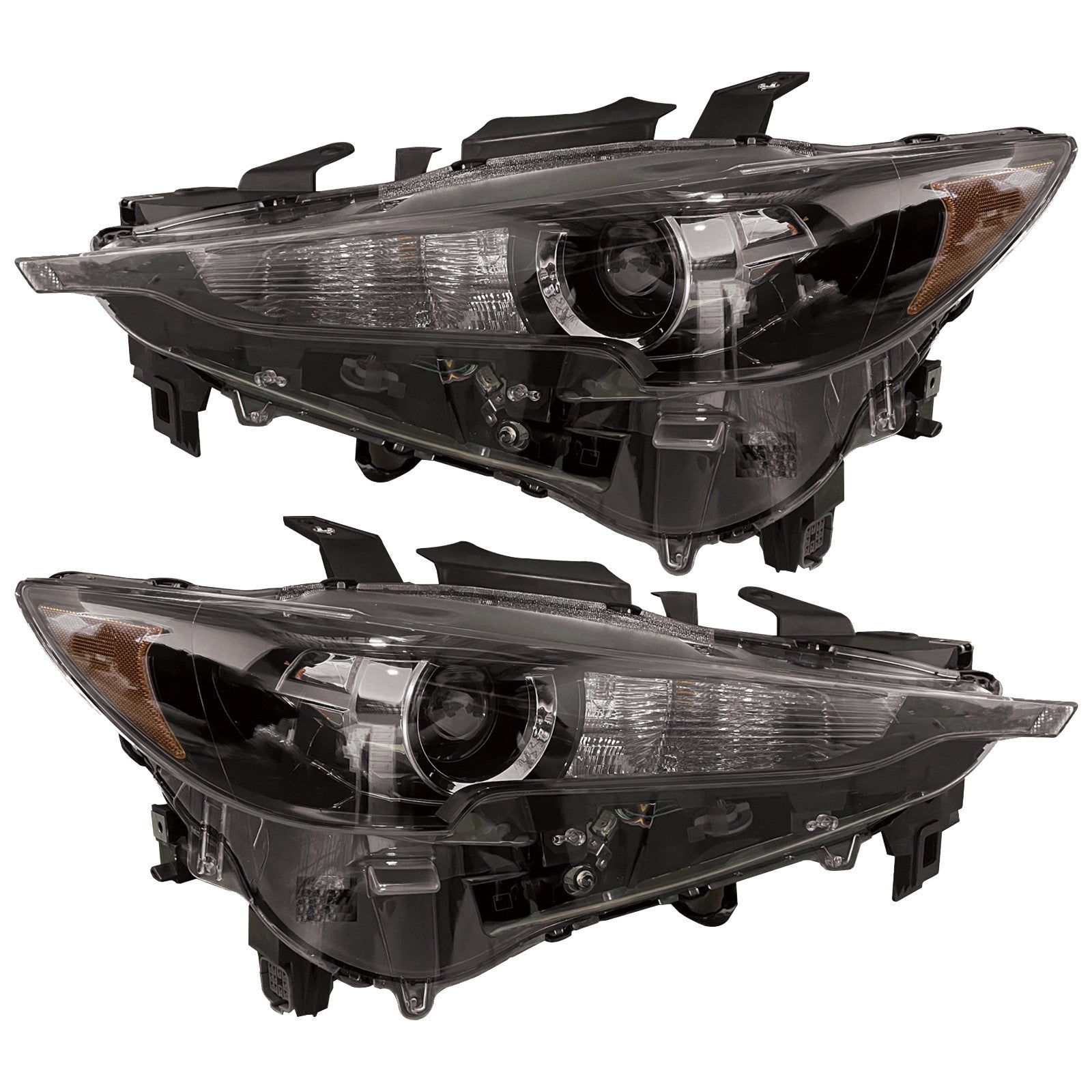 For 2017 2018 2019 2020 2021 MAZDA CX5 CX-5 Front Headlight Headlamp Assembly LED w/o AFS Left Right Pair