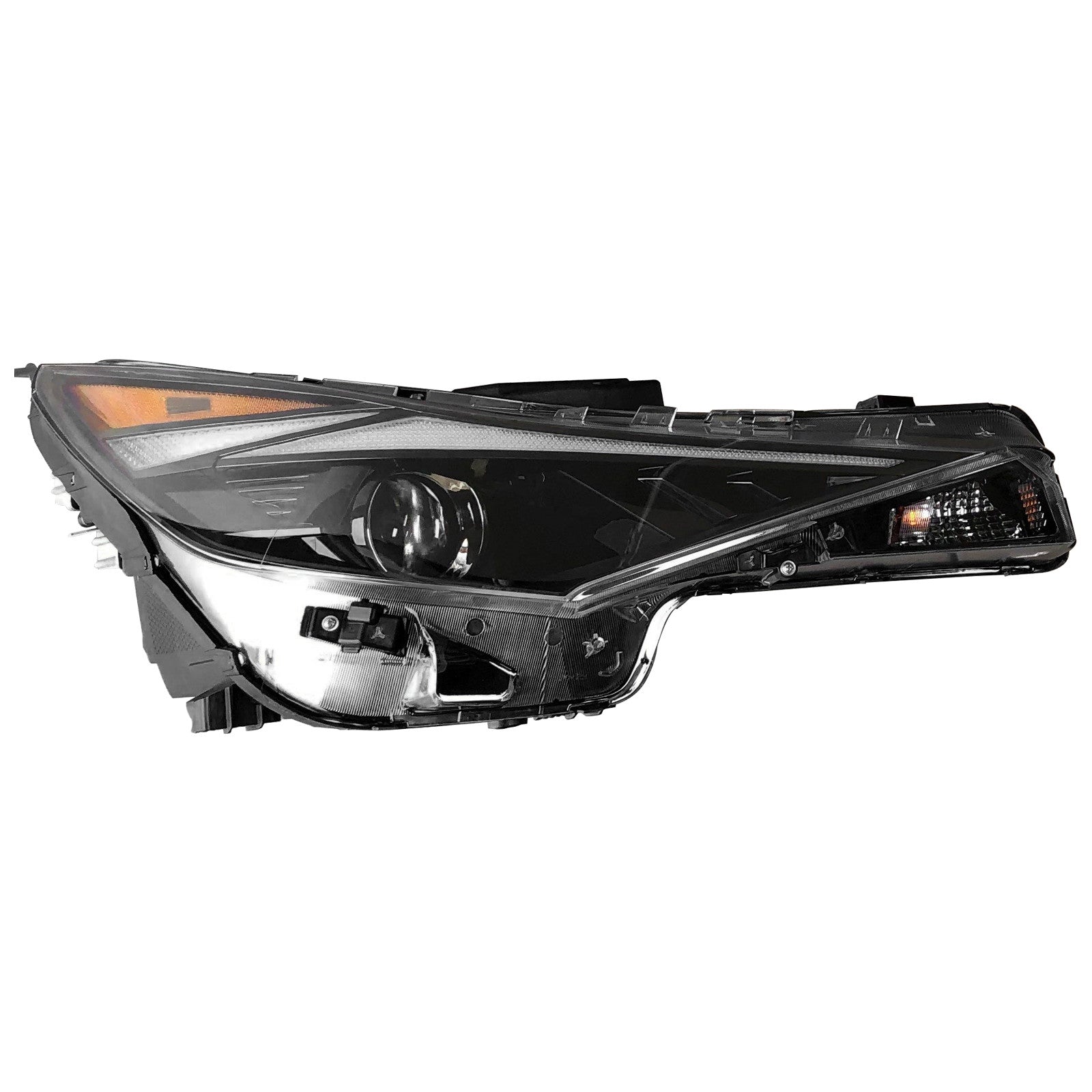 For 2021 2022 2023 Hyundai Elantra Headlight Assembly Halogen with LED Passenger Side