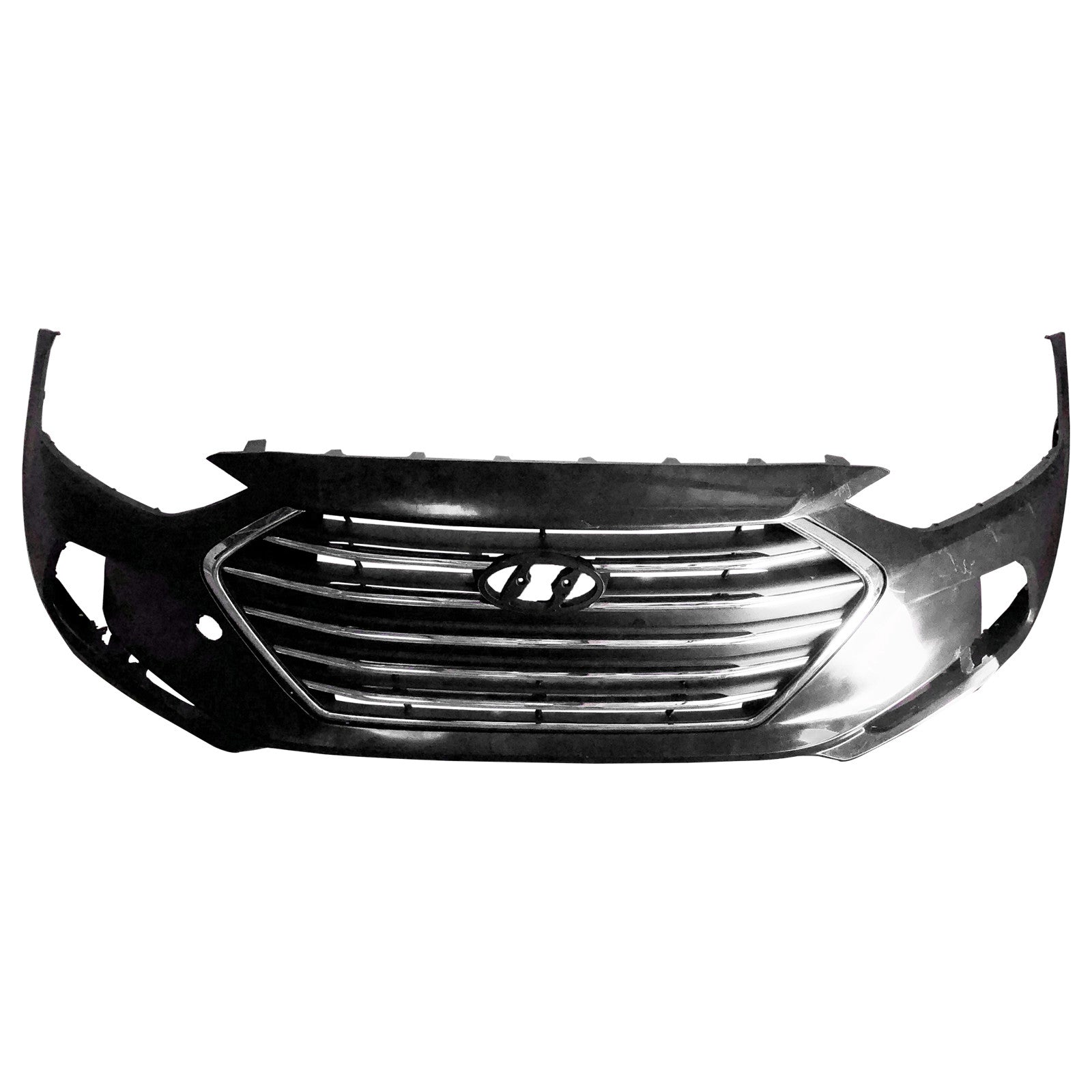 For 2017 2018 Hyundai Elantra Front Bumper Cover and Lower Grille Assembly Set Pick-up Only