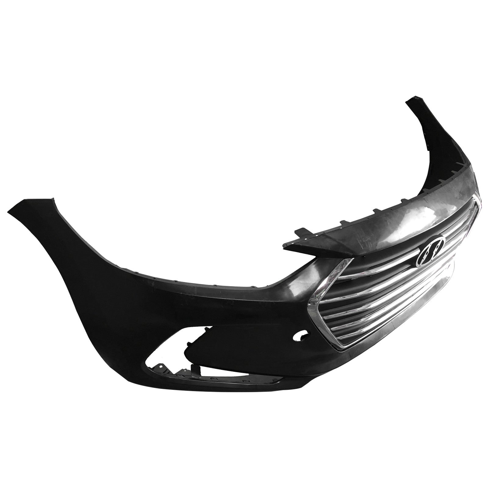 For 2017 2018 Hyundai Elantra Front Bumper Cover and Lower Grille Assembly Set Pick-up Only