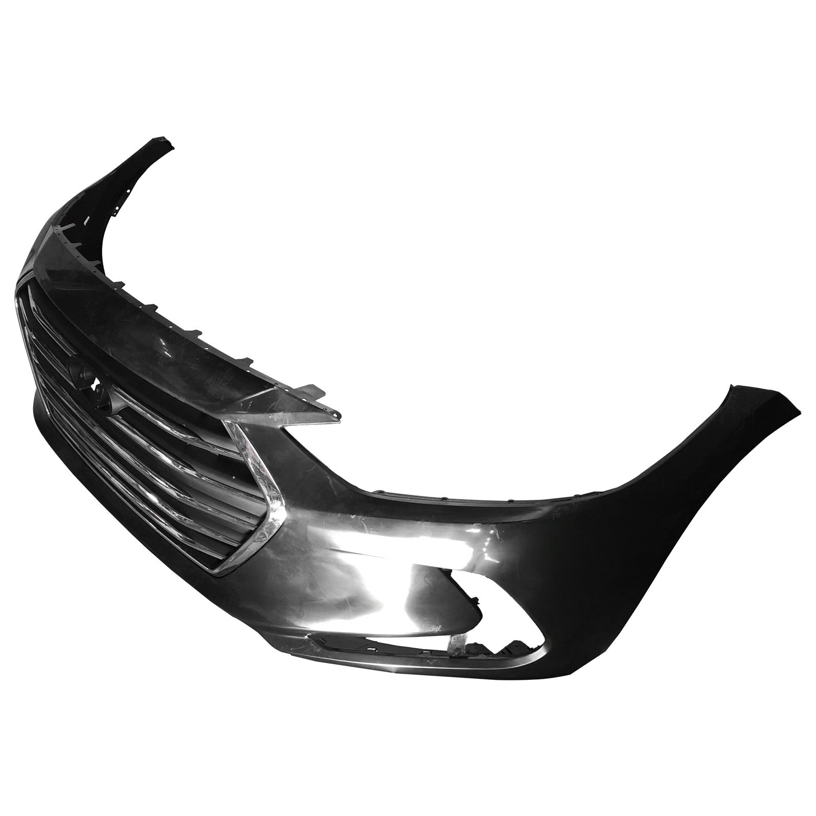 For 2017 2018 Hyundai Elantra Front Bumper Cover and Lower Grille Assembly Set Pick-up Only