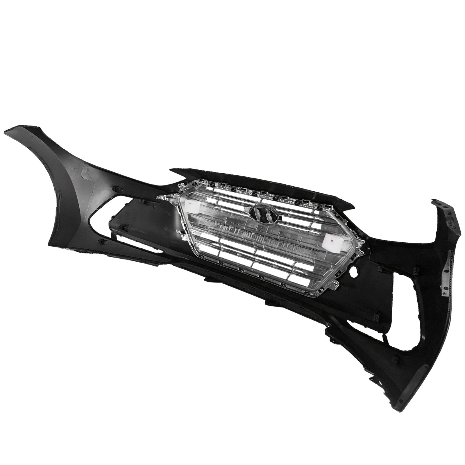 For 2017 2018 Hyundai Elantra Front Bumper Cover and Lower Grille Assembly Set Pick-up Only