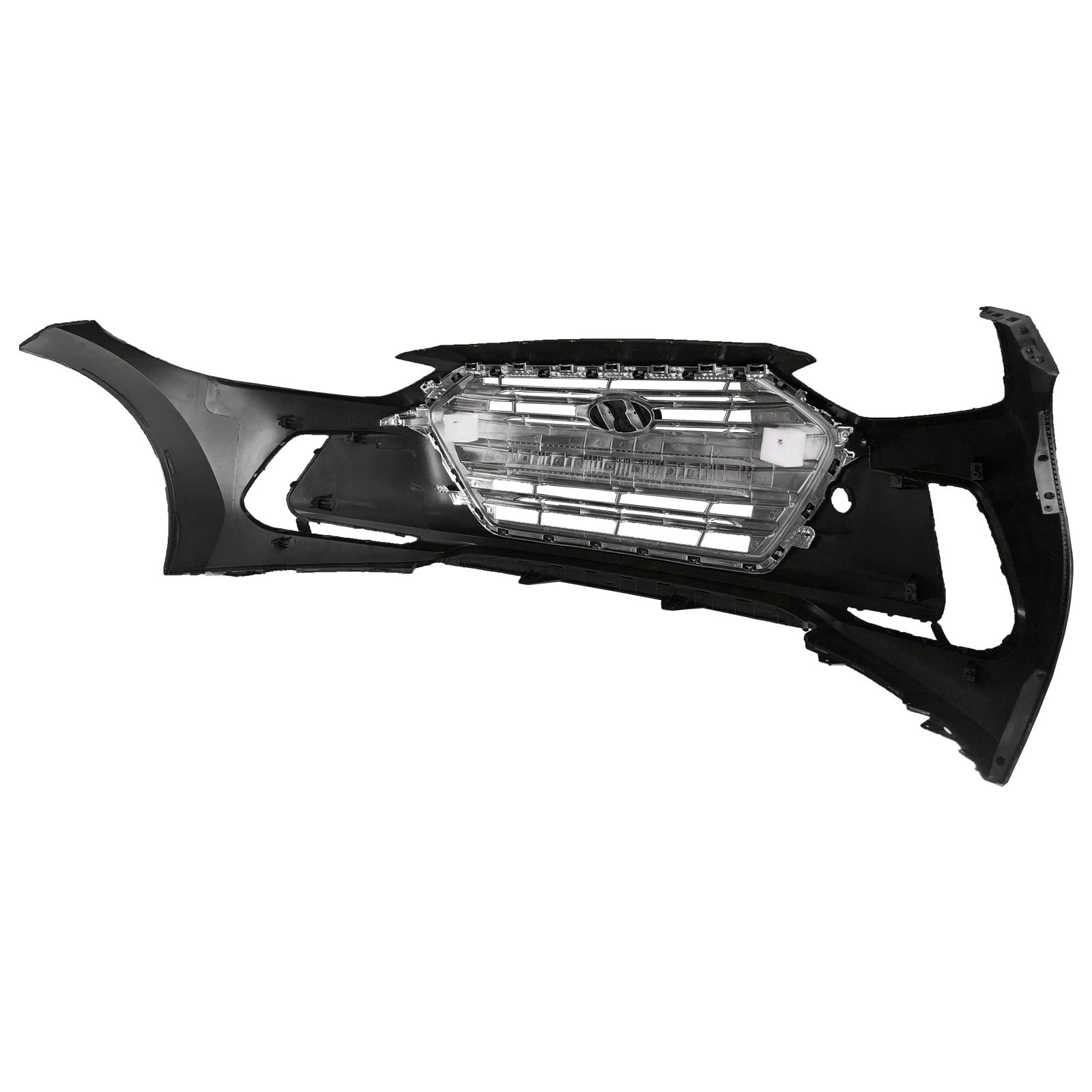 For 2017 2018 Hyundai Elantra Front Bumper Cover and Lower Grille Assembly Set Pick-up Only