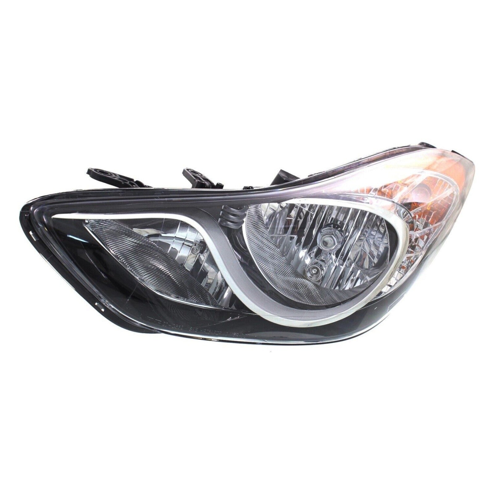 For 2011 2012 2013 Hyundai Elantra Headlight Assembly Halogen Chrome Driver Side