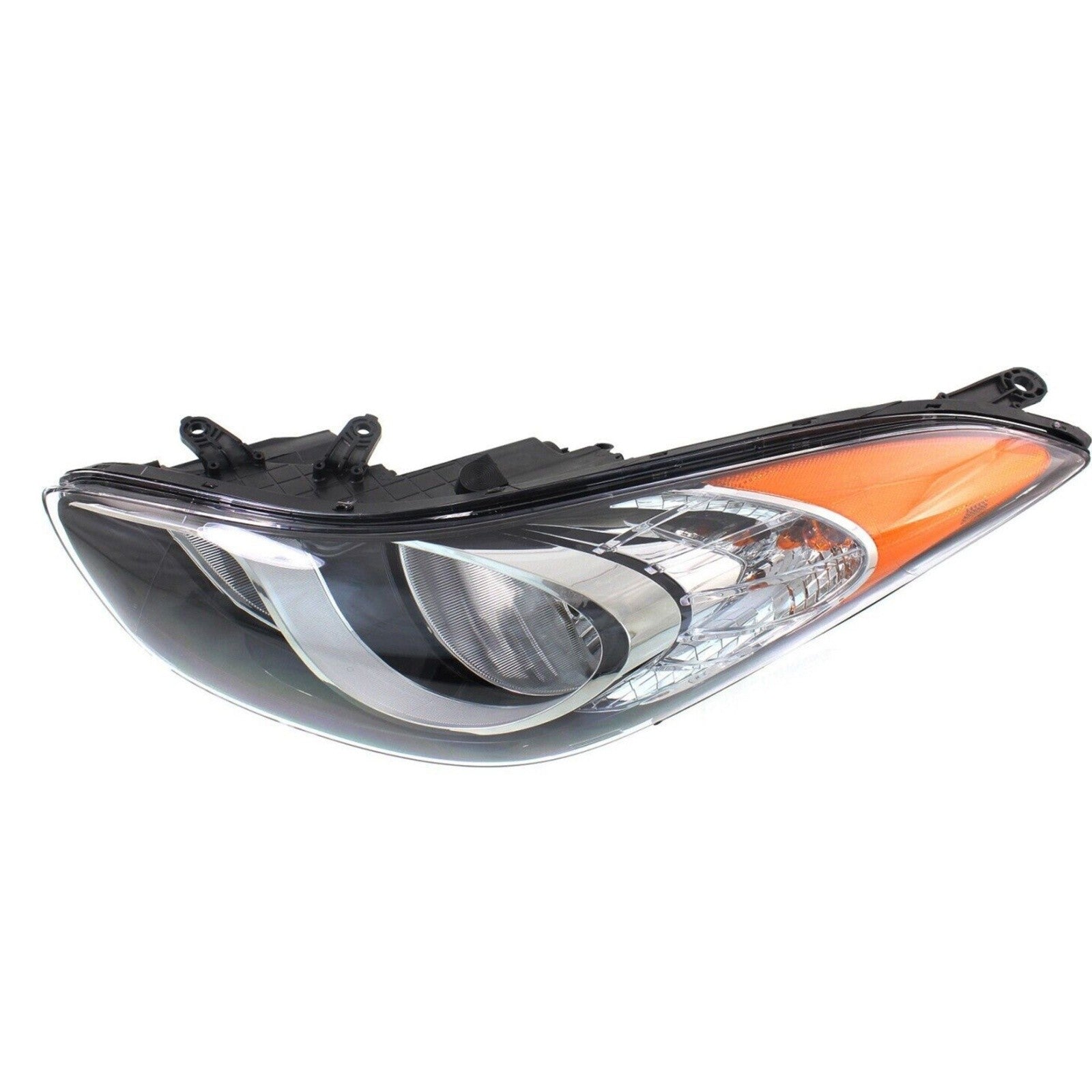 For 2011 2012 2013 Hyundai Elantra Headlight Assembly Halogen Chrome Driver Side