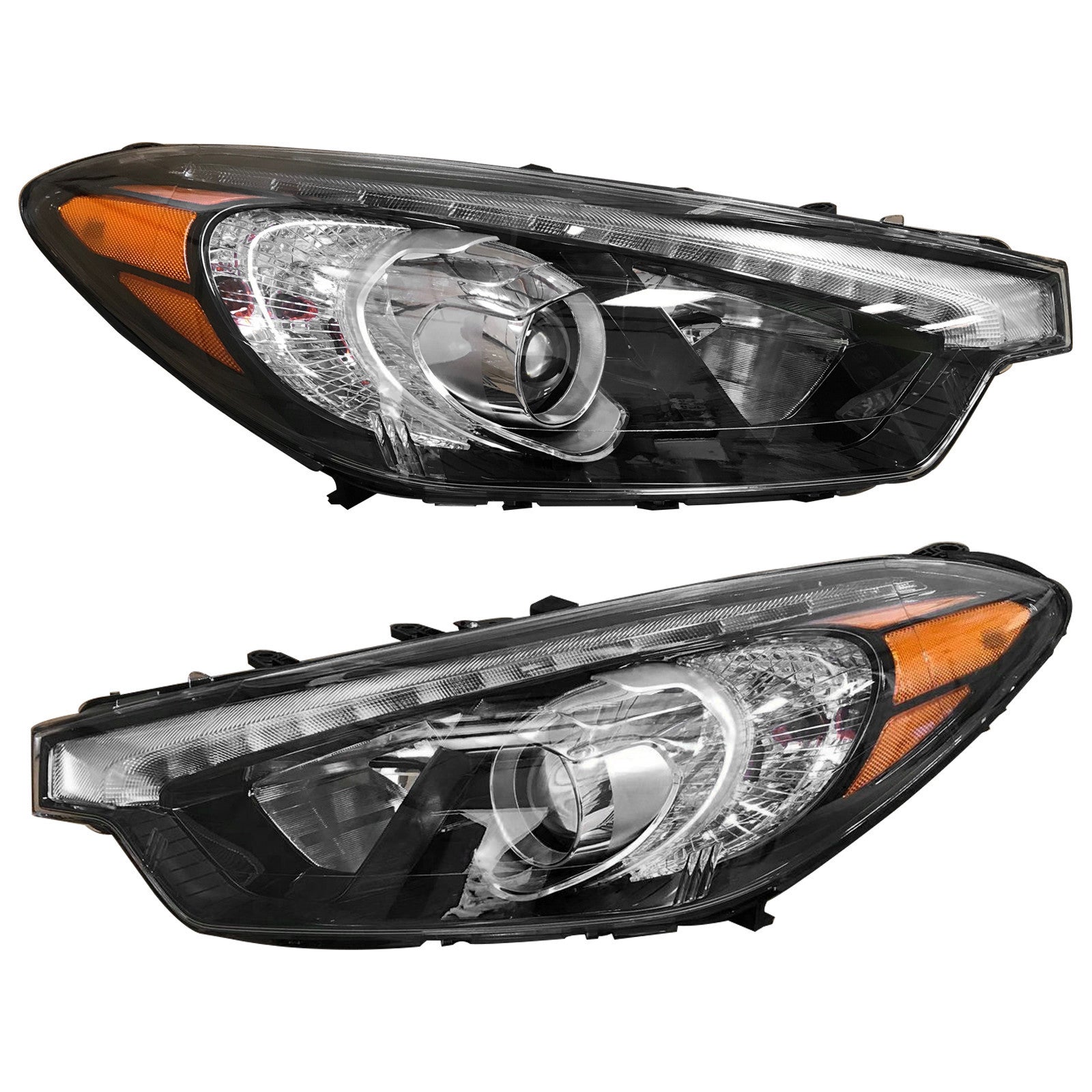 For 2014 2015 2016 Kia Forte & Forte Koup Headlight Assembly LED Left Right Pair
