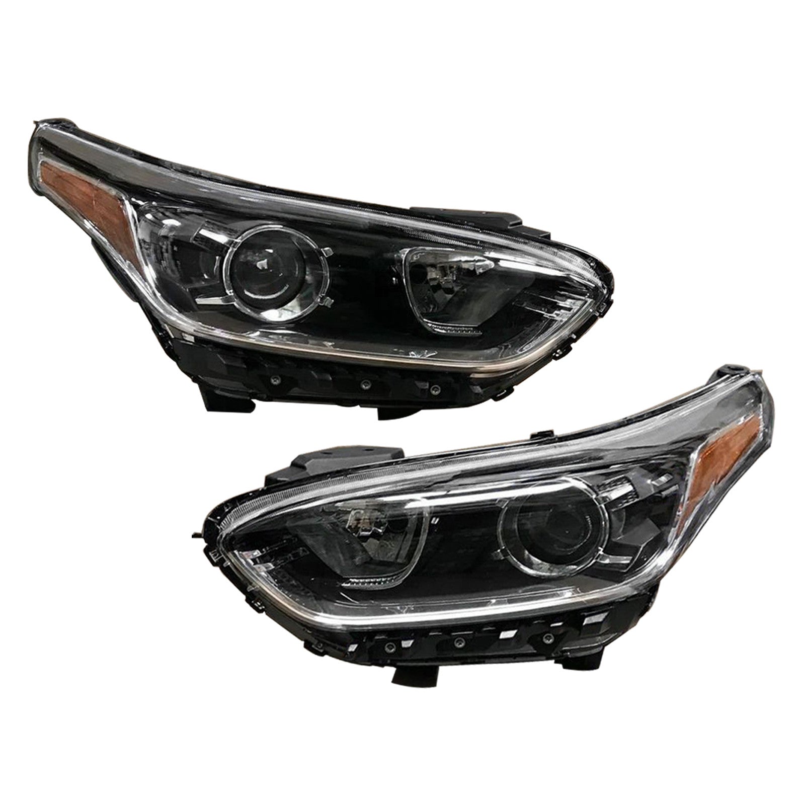 For 2019 2020 2021 Kia Forte Sedan Headlight Assembly Halogen Left Right Pair