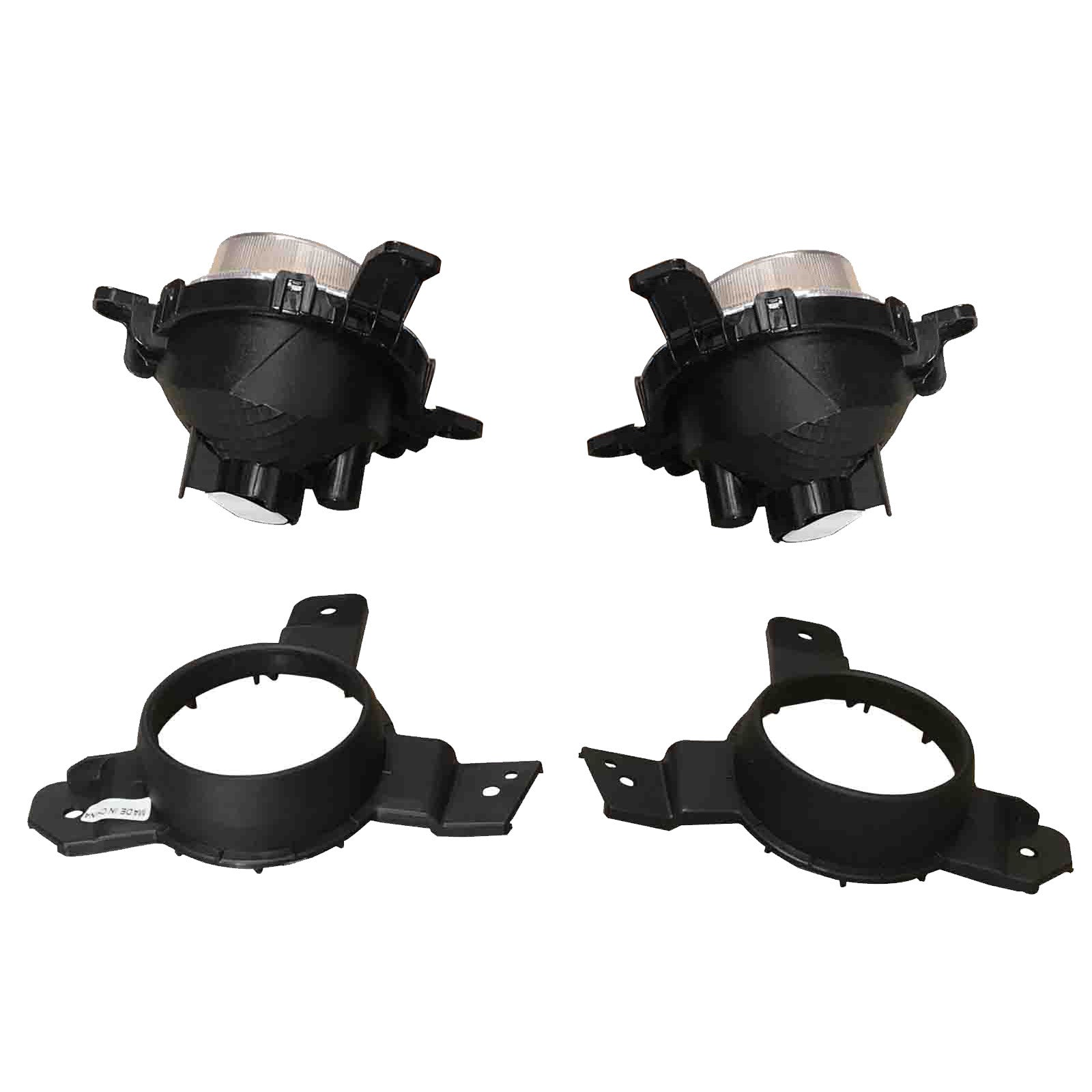 For 2019 2020 Kia Forte Fog Lamp Daytime Driving Light Assembly with Covers Bezels Set