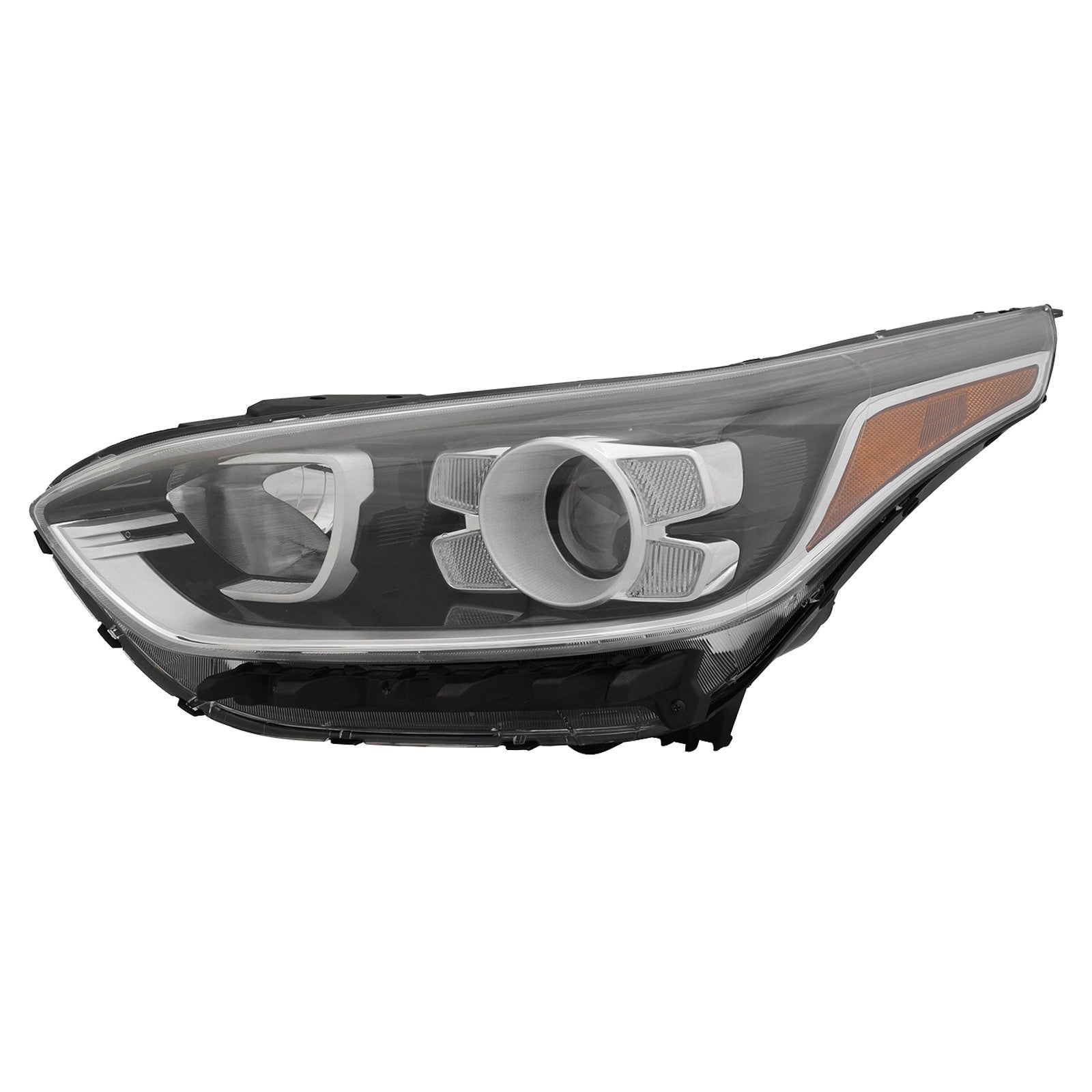 For 2019 2020 2021 Kia Forte Sedan Headlight Assembly Halogen with LED Daytime Running Lamp Driver Side