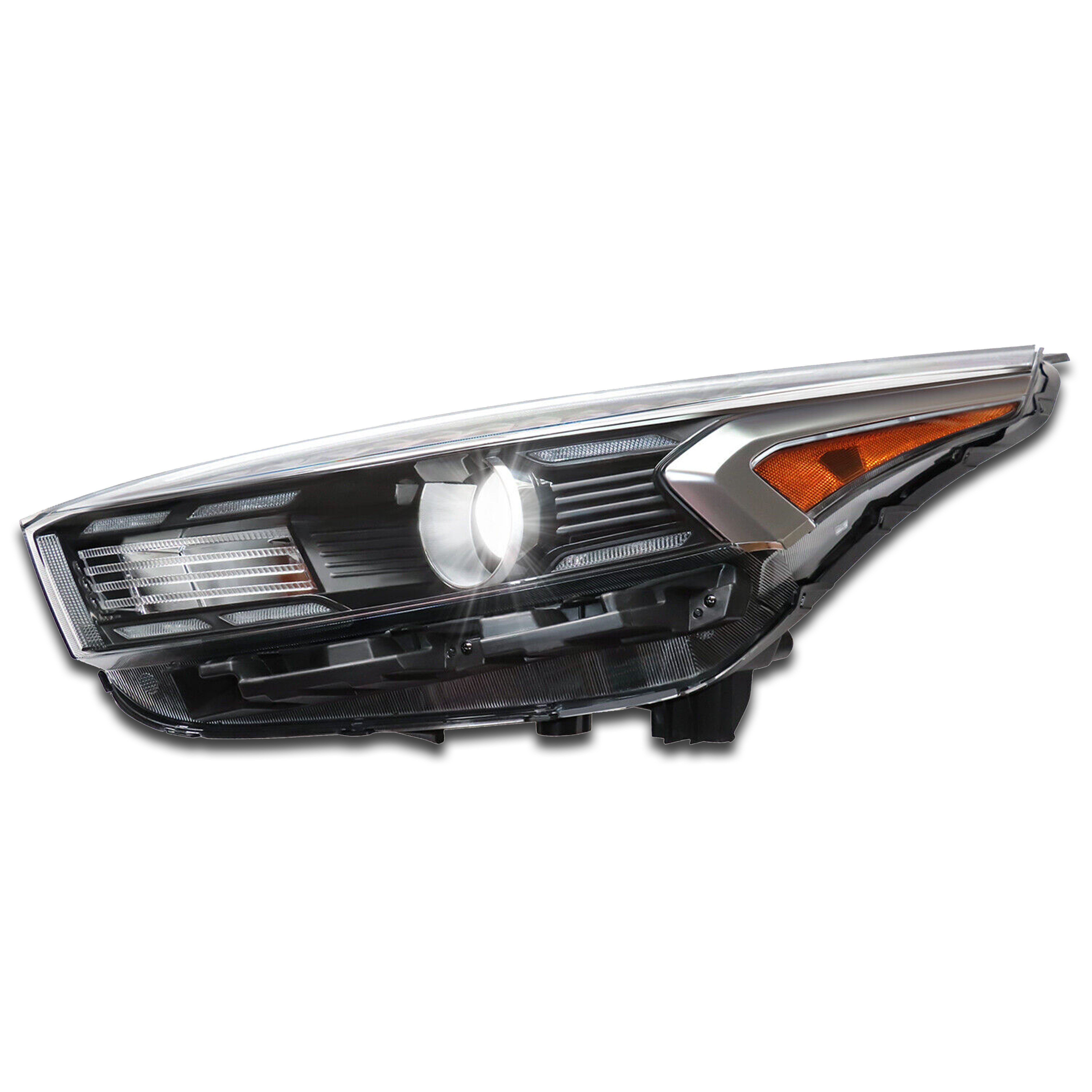 2022 2023 Kia Forte Halogen Projector Headlight Assembly with LED DRL Driver Side