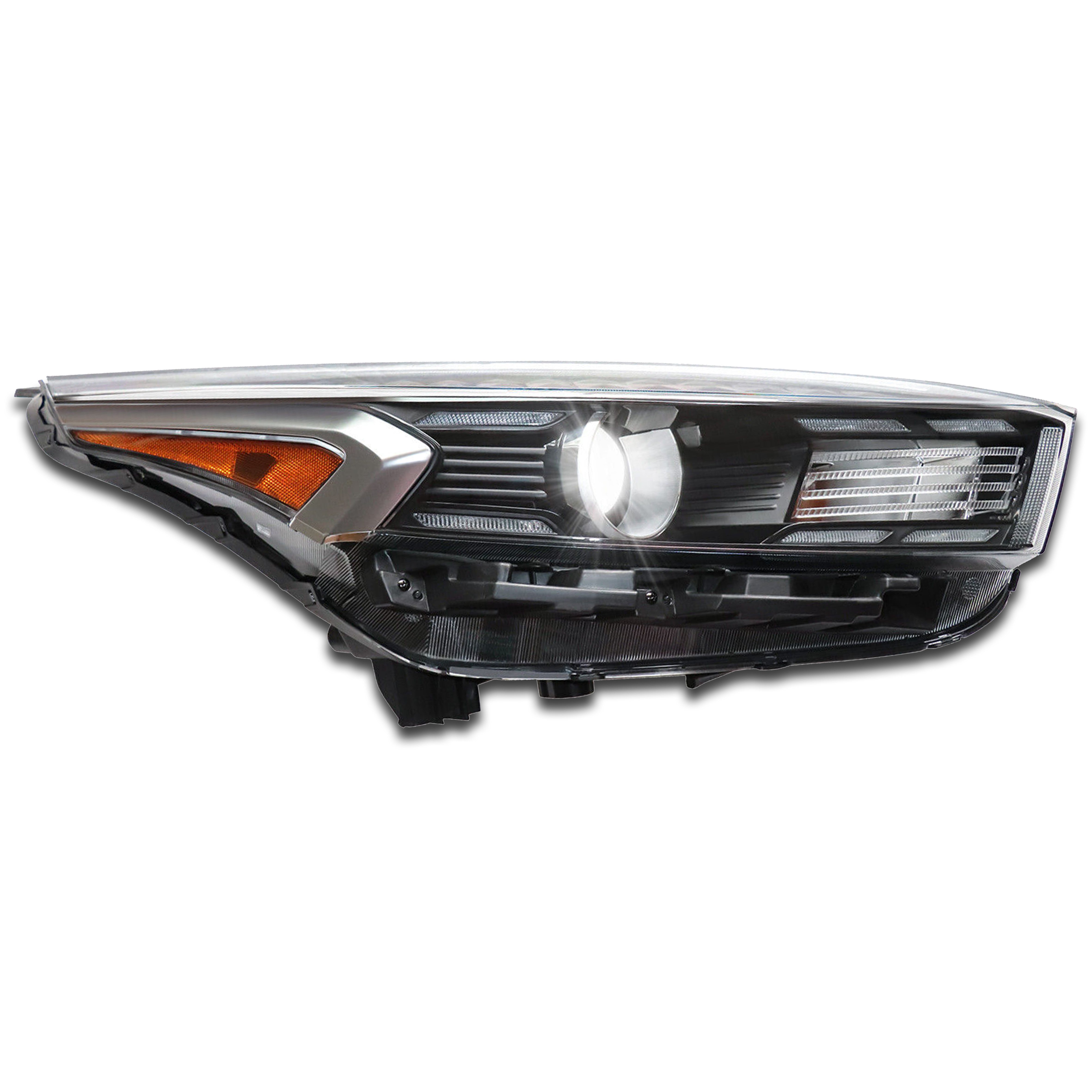 2022 2023 Kia Forte Halogen Projector Headlight Assembly with LED DRL Passenger Side