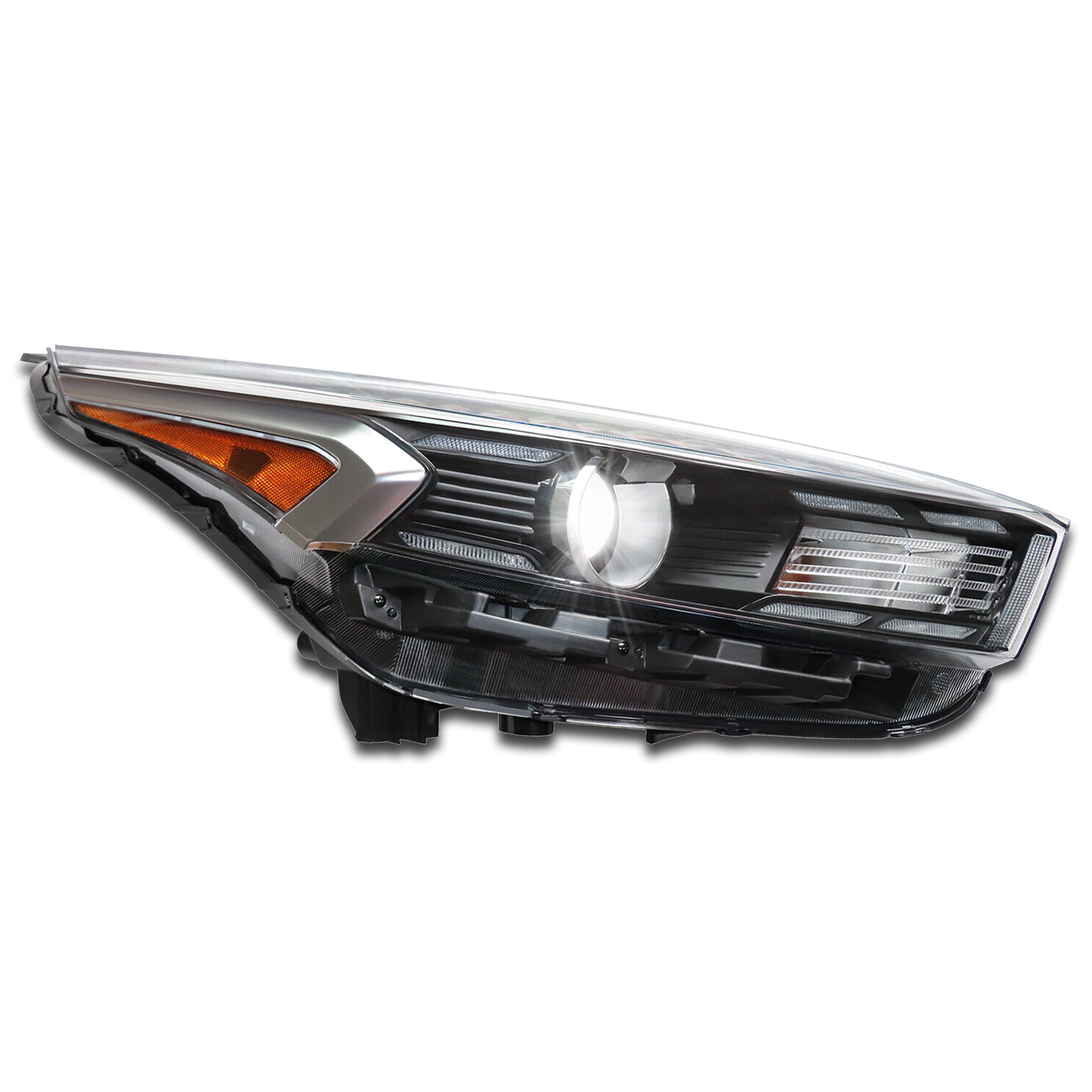 2022 2023 Kia Forte Halogen Projector Headlight Assembly with LED DRL Passenger Side