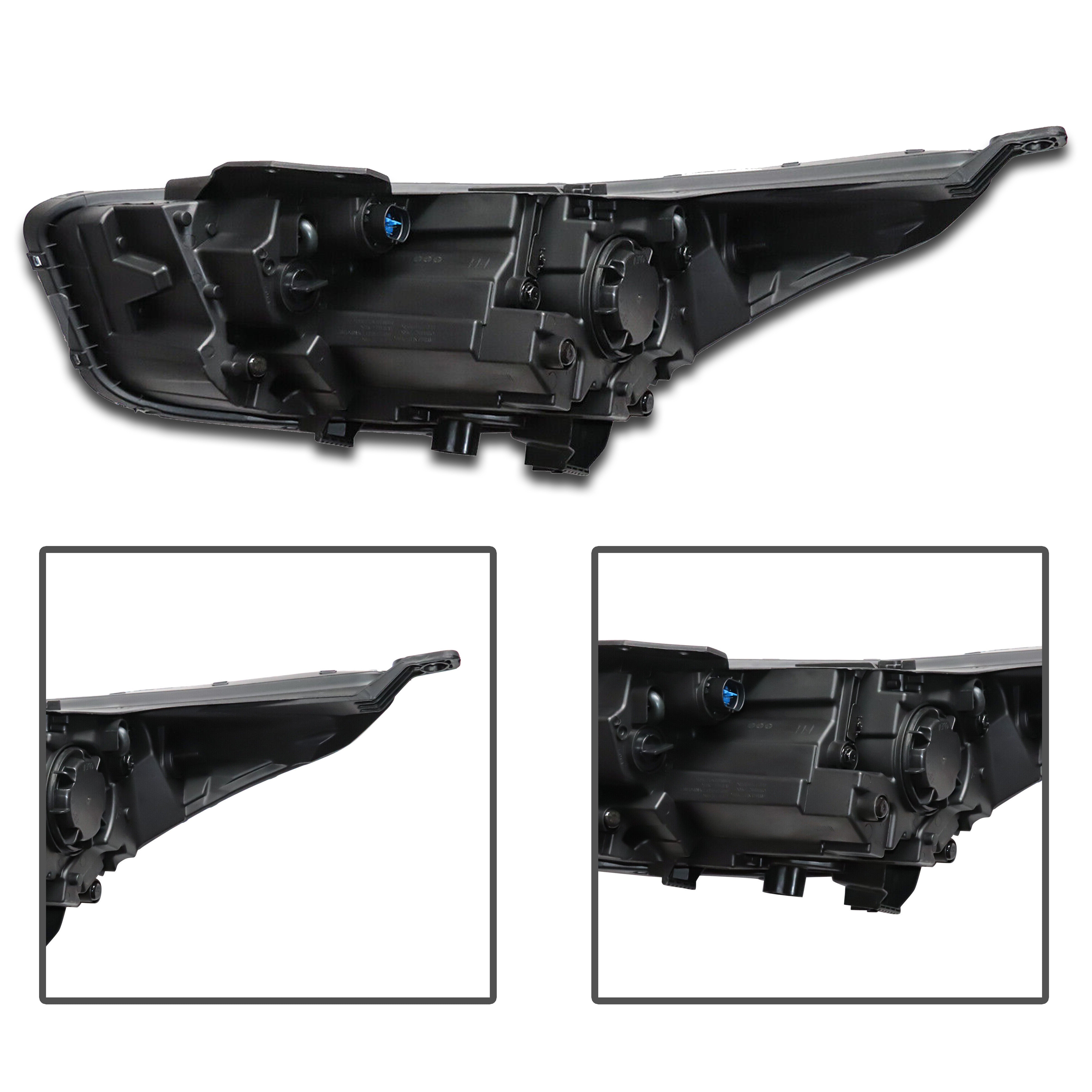2022 2023 Kia Forte Halogen Projector Headlight Assembly with LED DRL Passenger Side