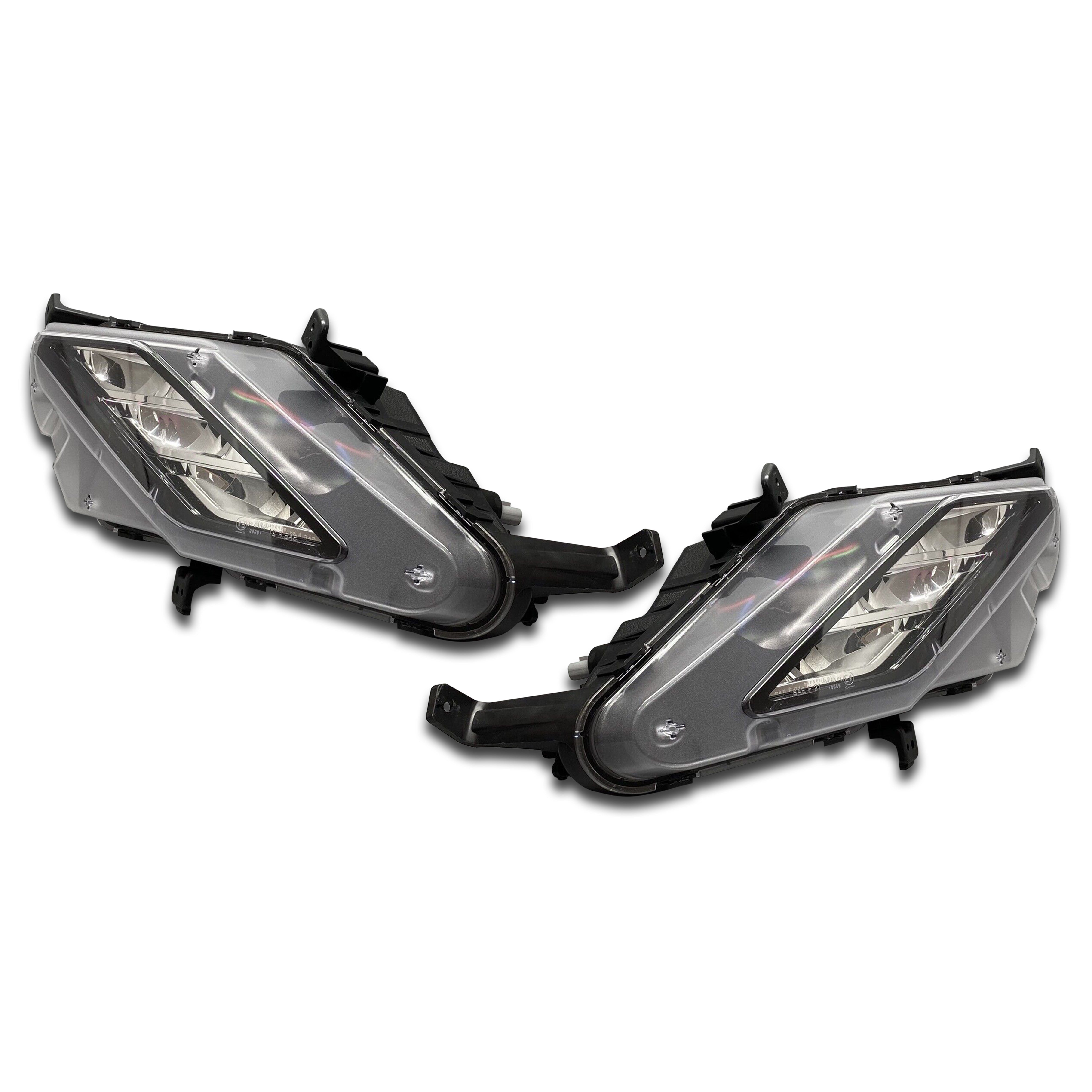 For 2022 2023 2024 Kia Forte Fog Light LED & Fog Cover Bezels Assembly Left Right Driver Passenger Side Pair Set 4Pcs