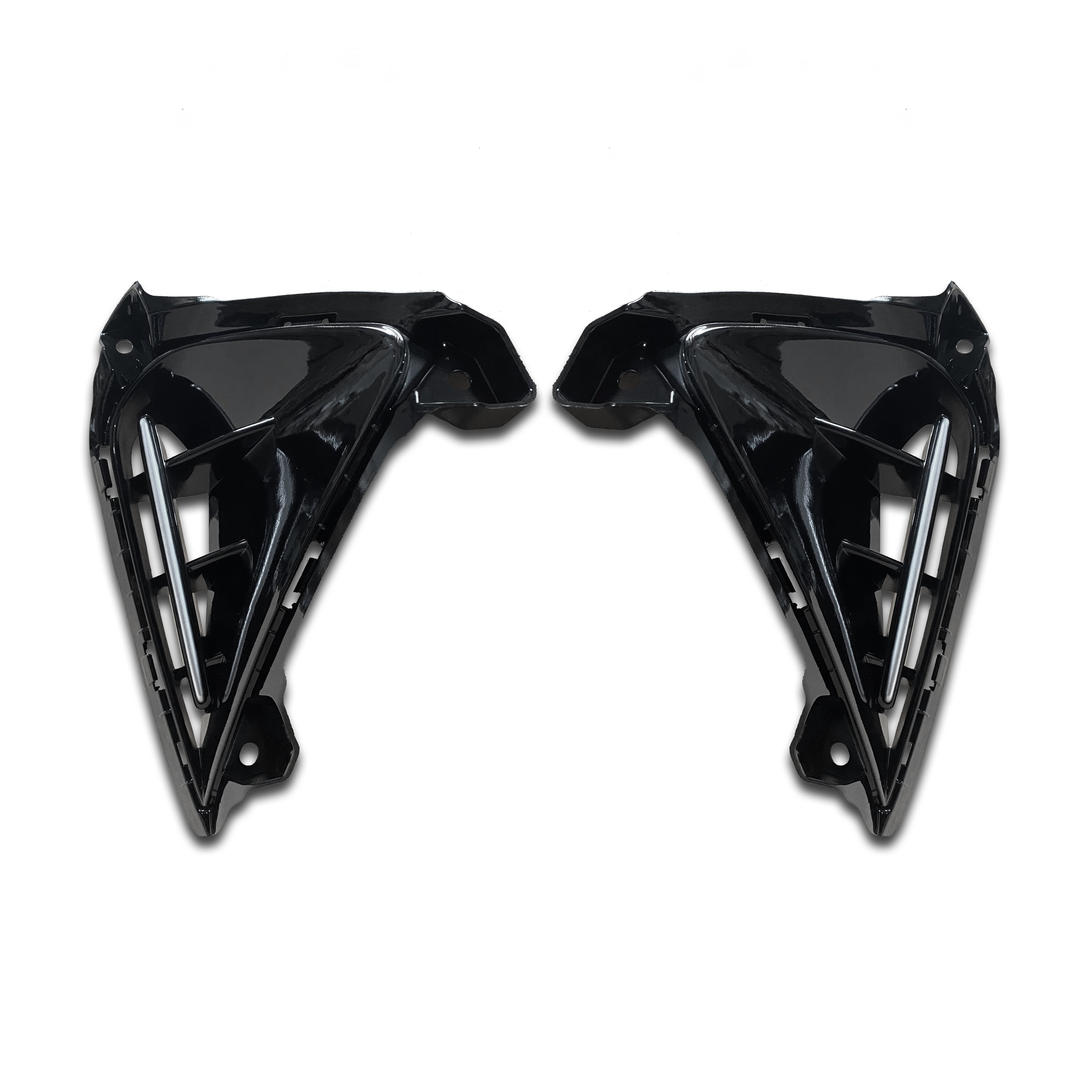 For 2022 2023 2024 Kia Forte Fog Light LED & Fog Cover Bezels Assembly Left Right Driver Passenger Side Pair Set 4Pcs