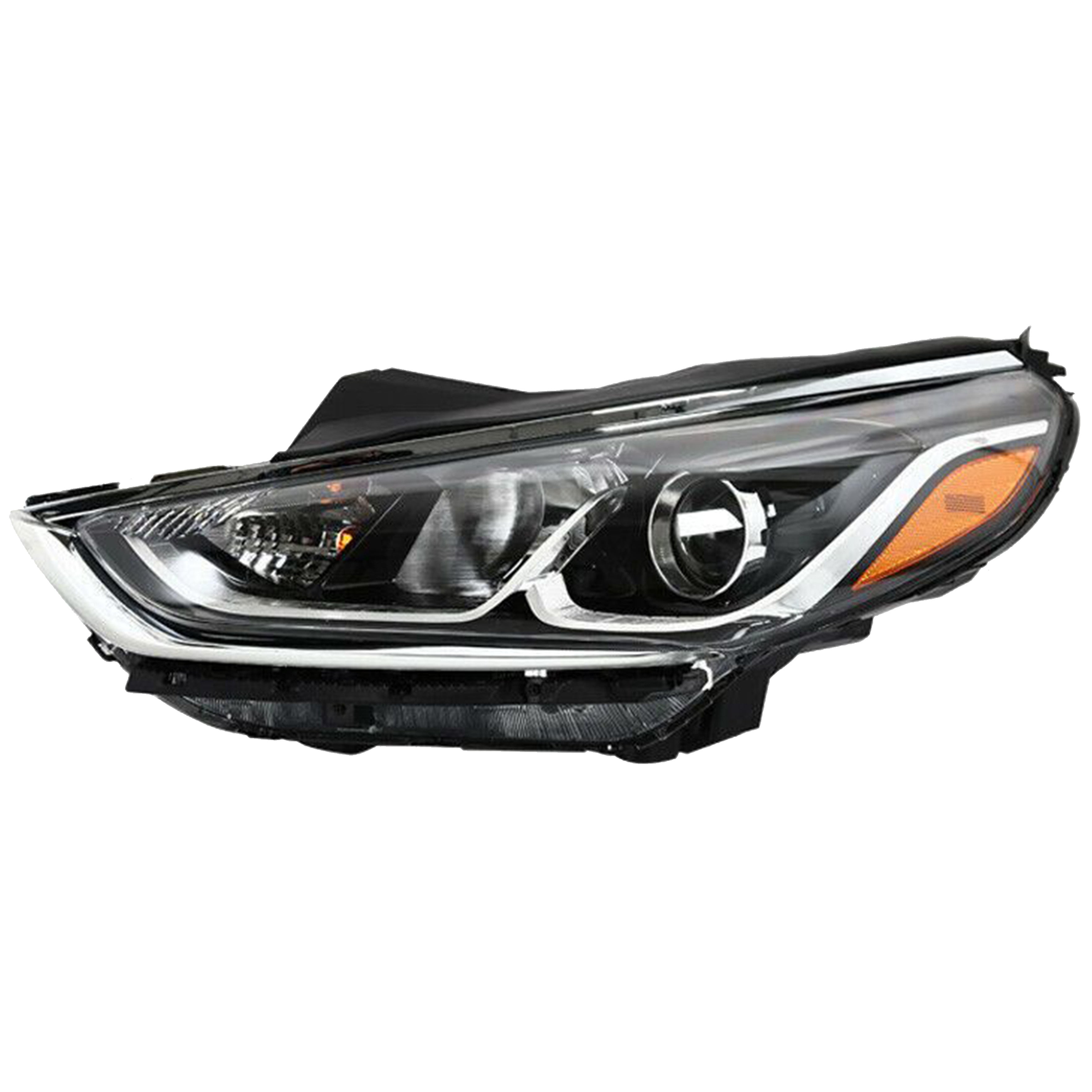 For 2018 2019 Hyundai Sonata Headlight Assembly Halogen with Bulbs Left Driver Side