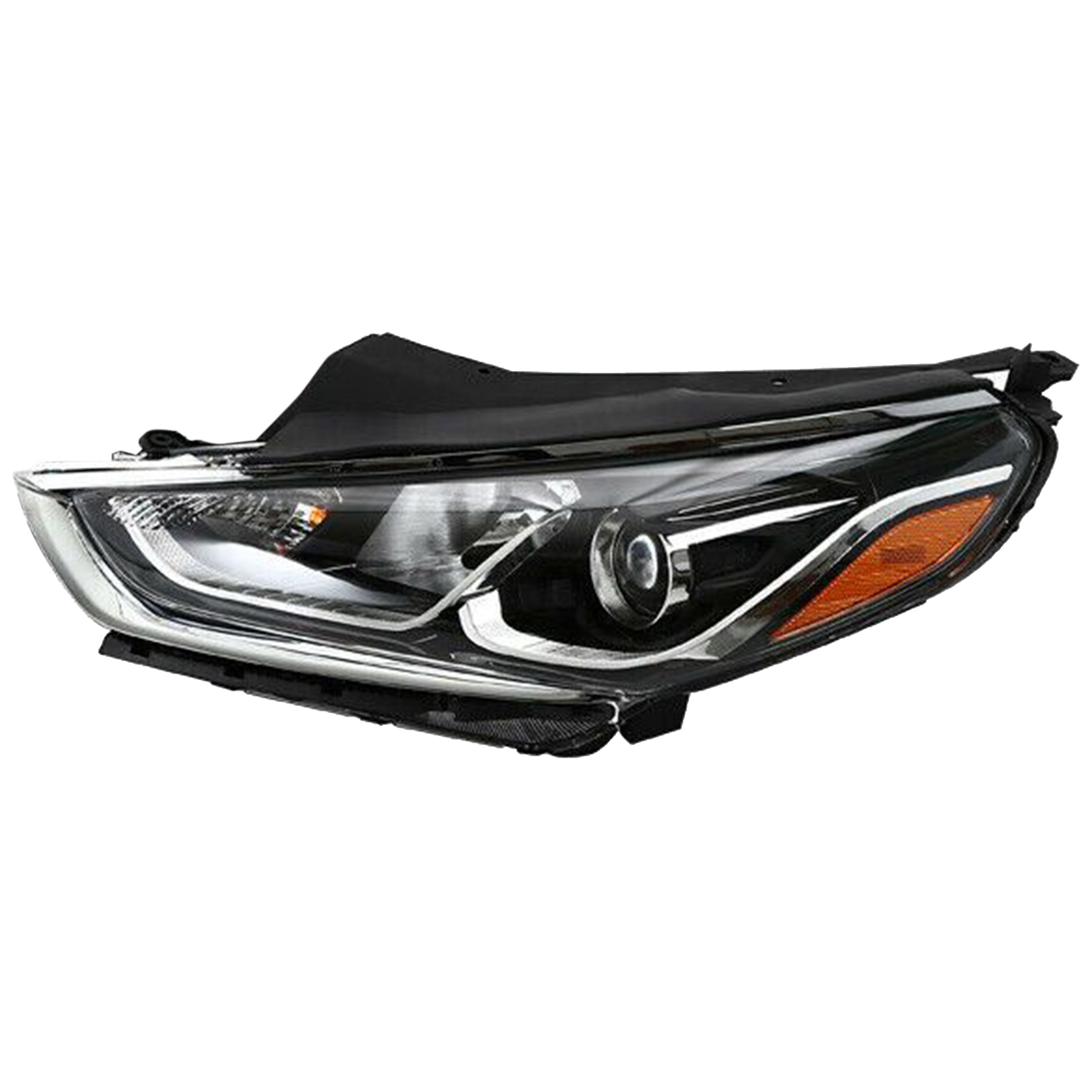For 2018 2019 Hyundai Sonata Headlight Assembly Halogen with Bulbs Left Driver Side
