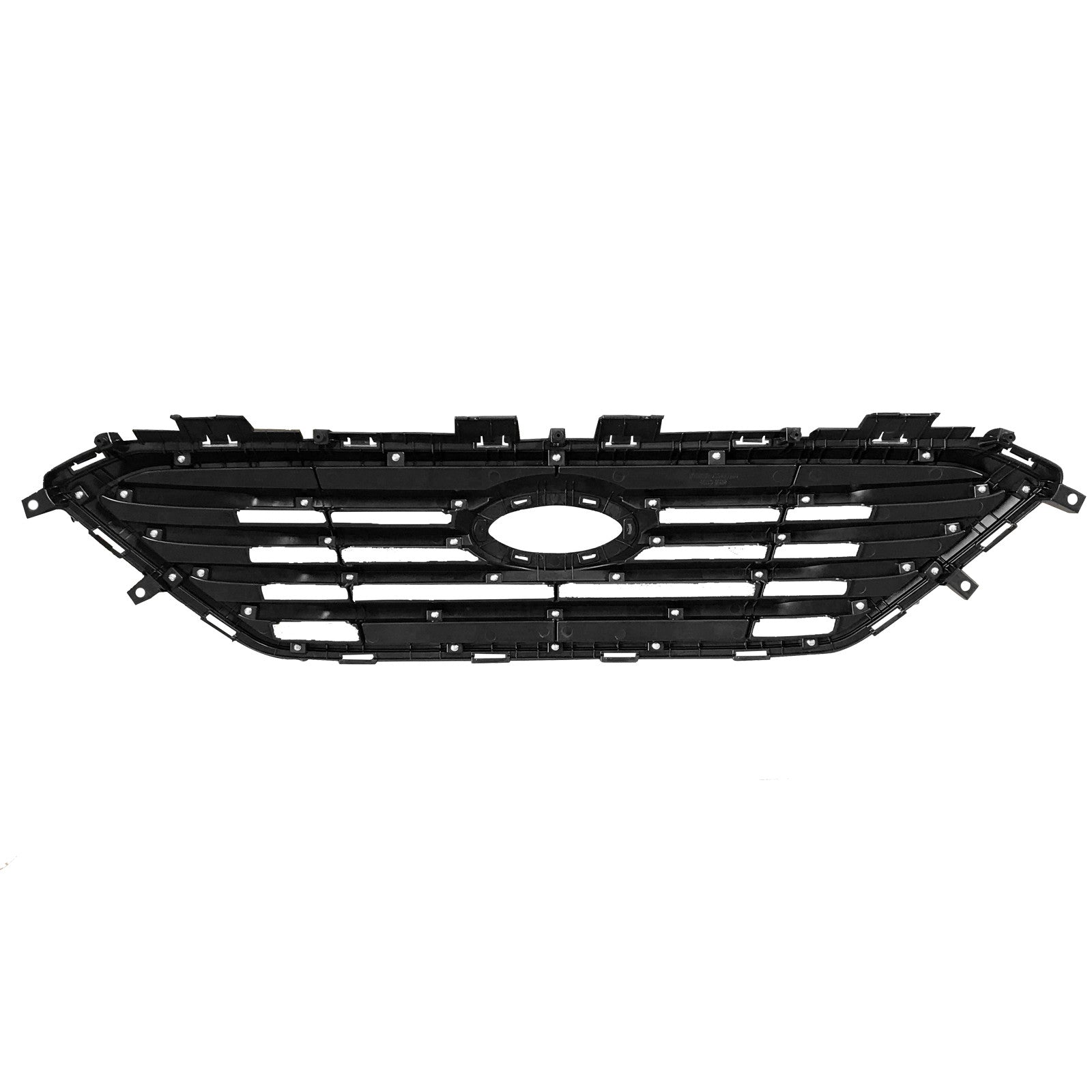 2015 2016 2017 Hyundai Sonata Front Upper Lower Bumper Grilles with Chrome Trim 2pc